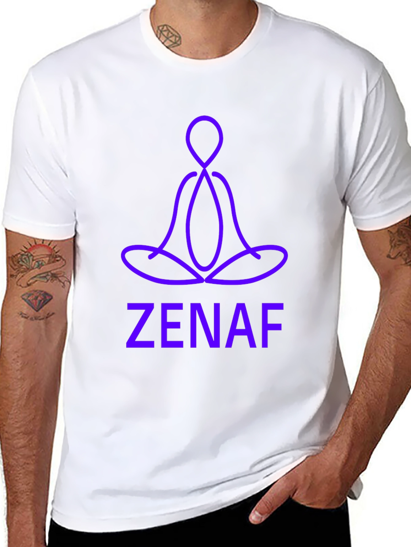 ZenAF T-Shirt - Meditating Figure Design
