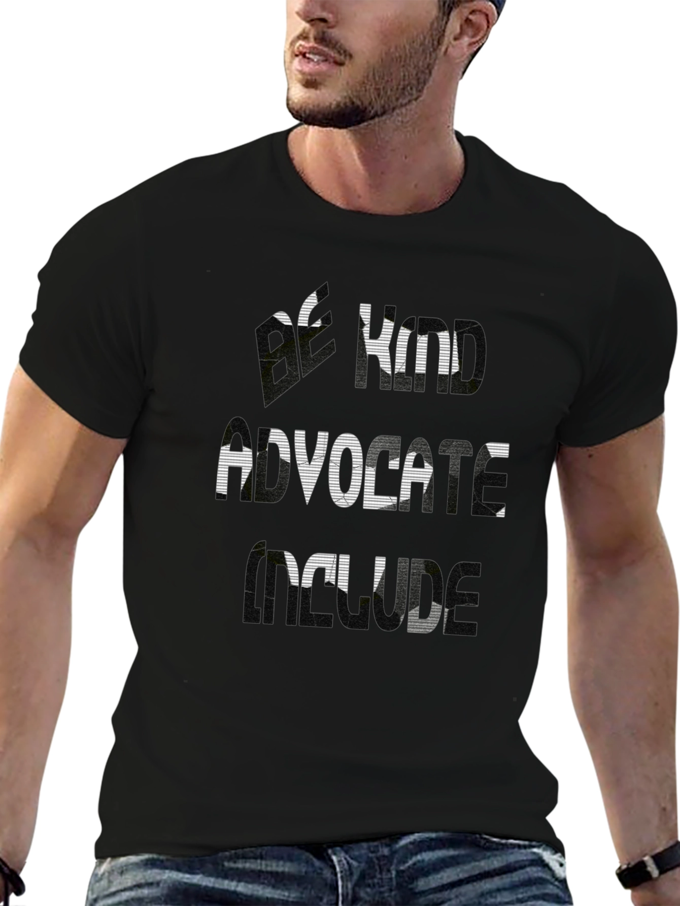 Kind Advocate Skills Black Graphic Tee