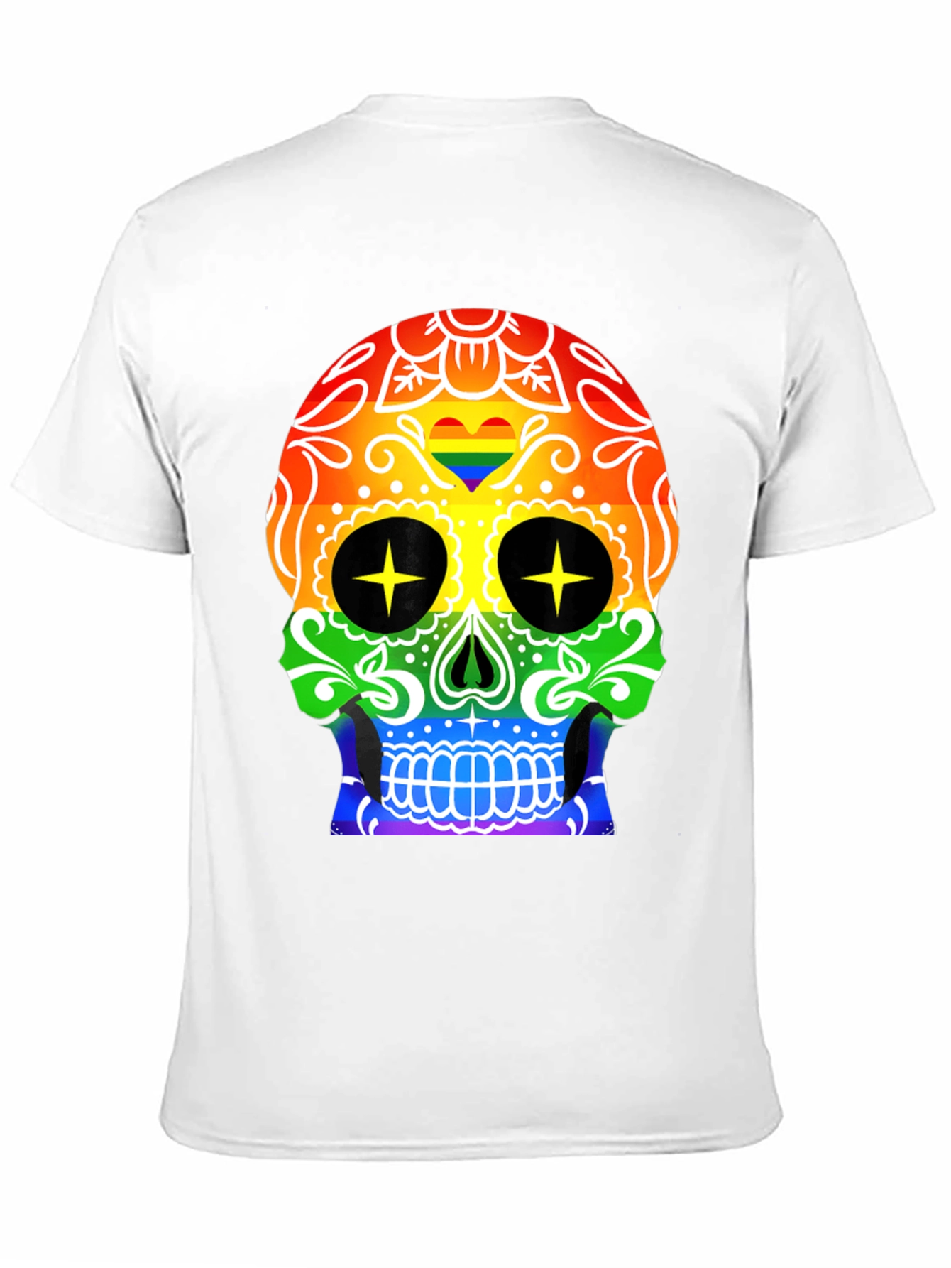 Rainbow Skull T-Shirt - Prideful & Fun
