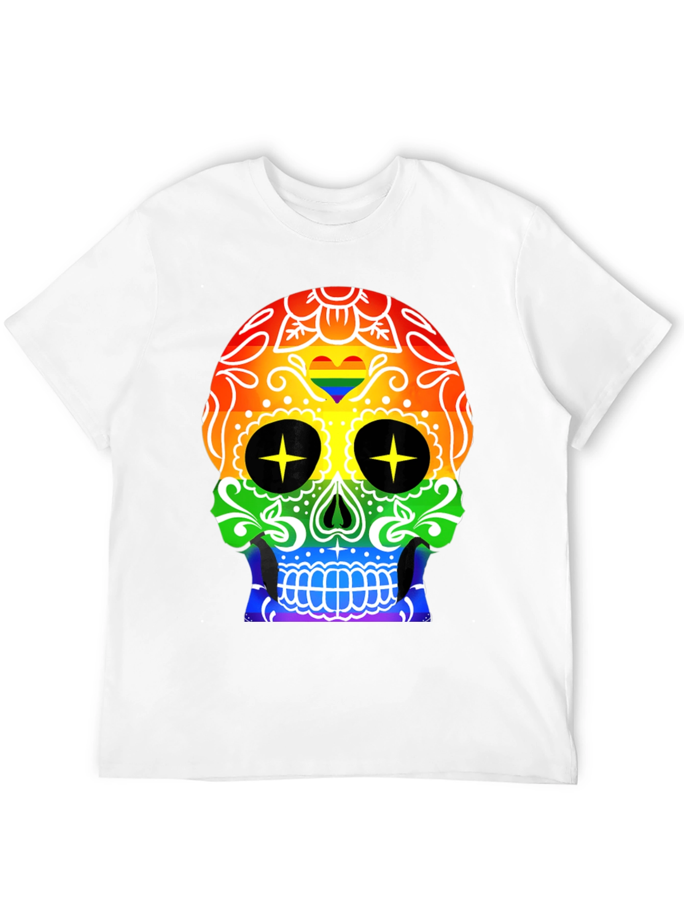 Rainbow Skull T-Shirt - Prideful & Fun