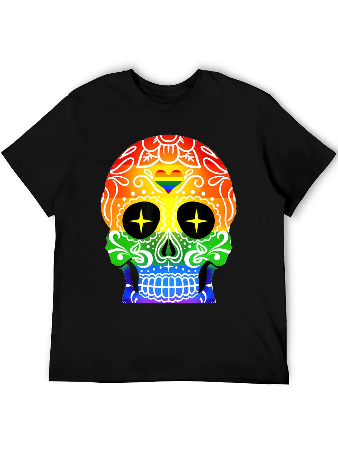 Rainbow Skull T-Shirt - Prideful & Fun