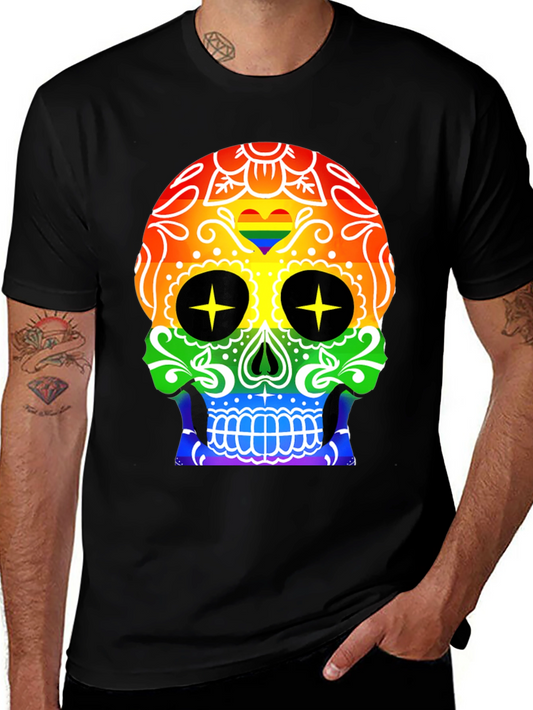 Rainbow Skull T-Shirt - Prideful & Fun