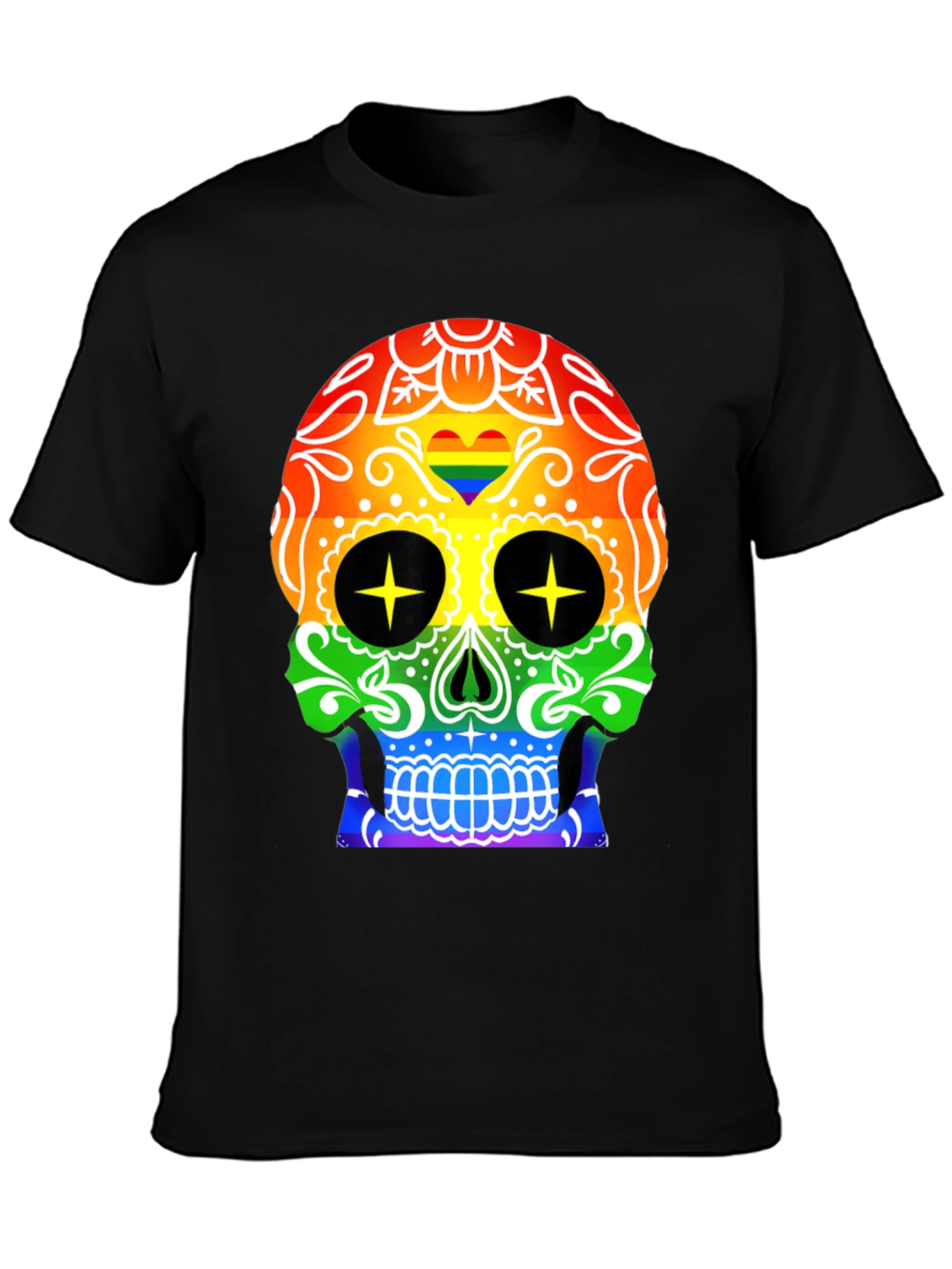 Rainbow Skull T-Shirt - Prideful & Fun