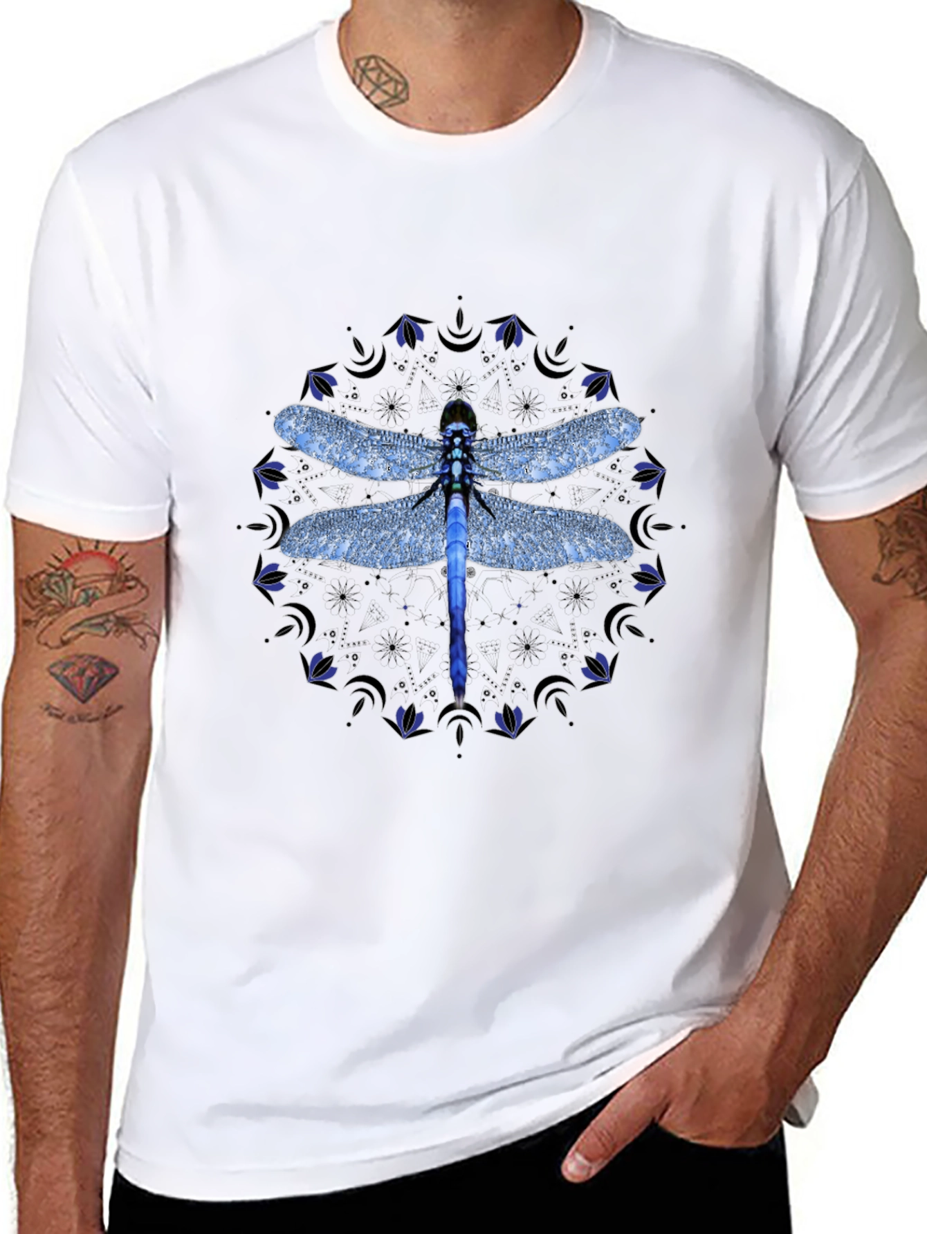 Dragonfly Mandala Graphic Tee