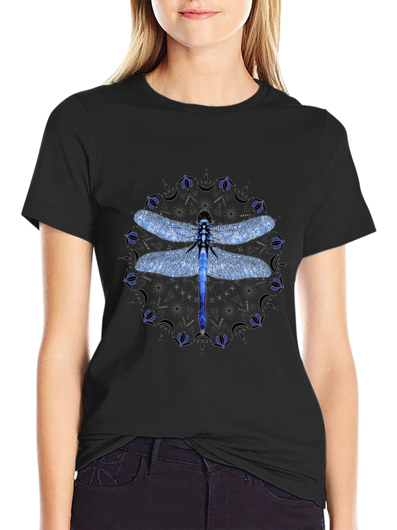 Dragonfly Mandala Graphic Tee