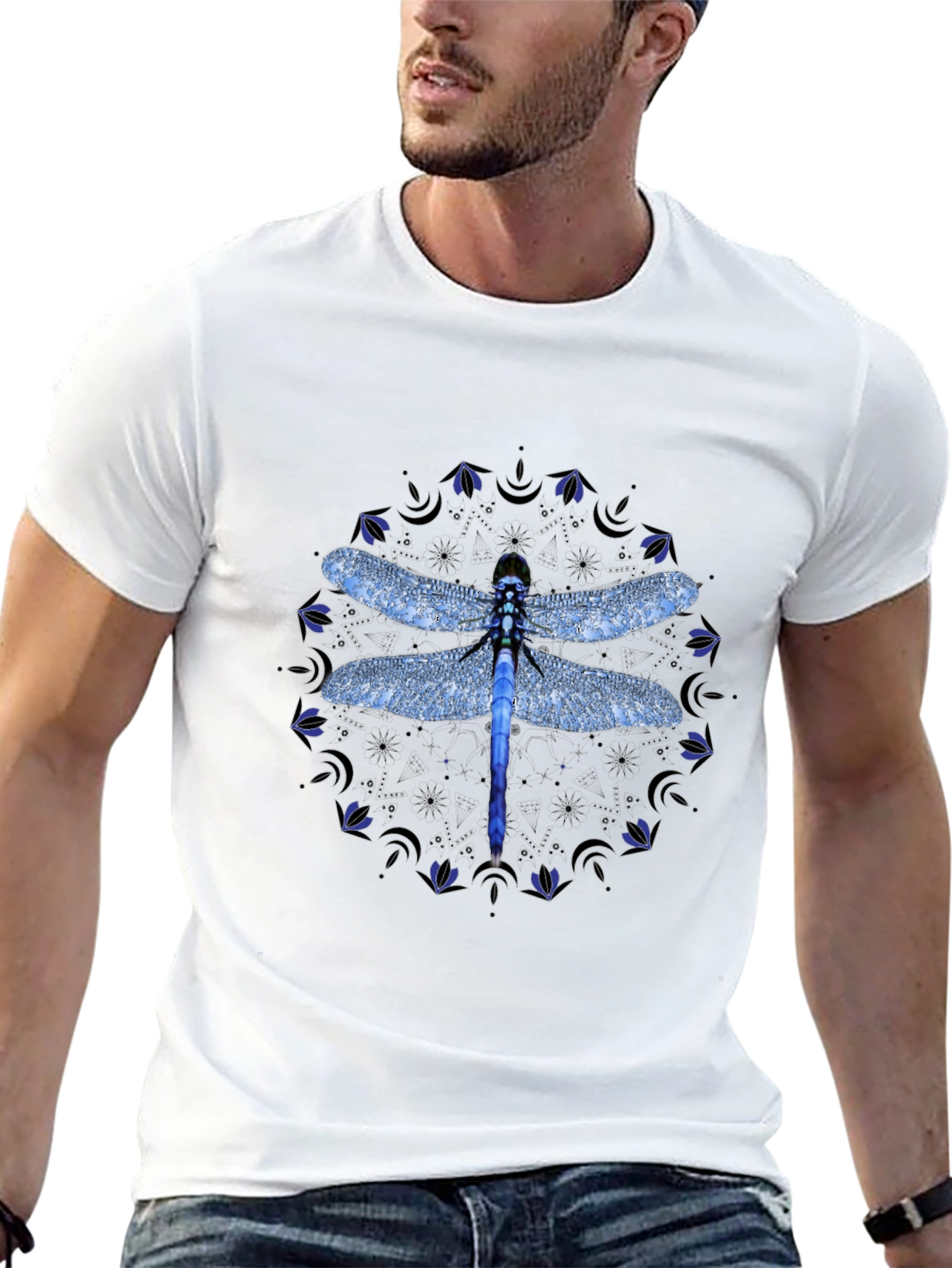 Dragonfly Mandala Graphic Tee