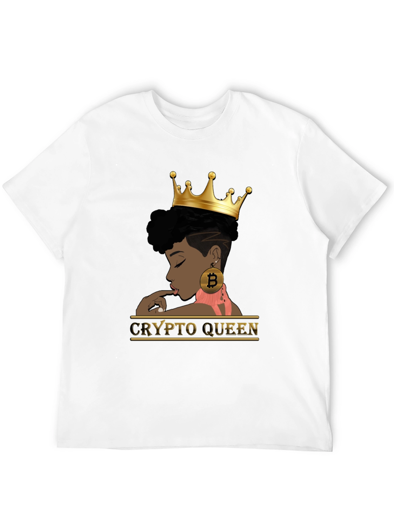 Crypto Queen Black Graphic T-Shirt