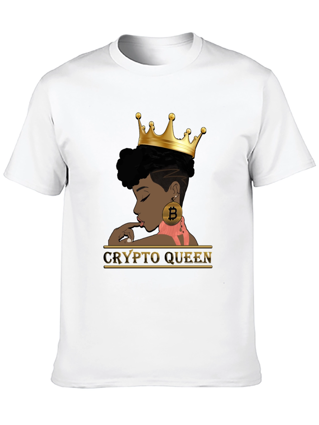Crypto Queen Black Graphic T-Shirt