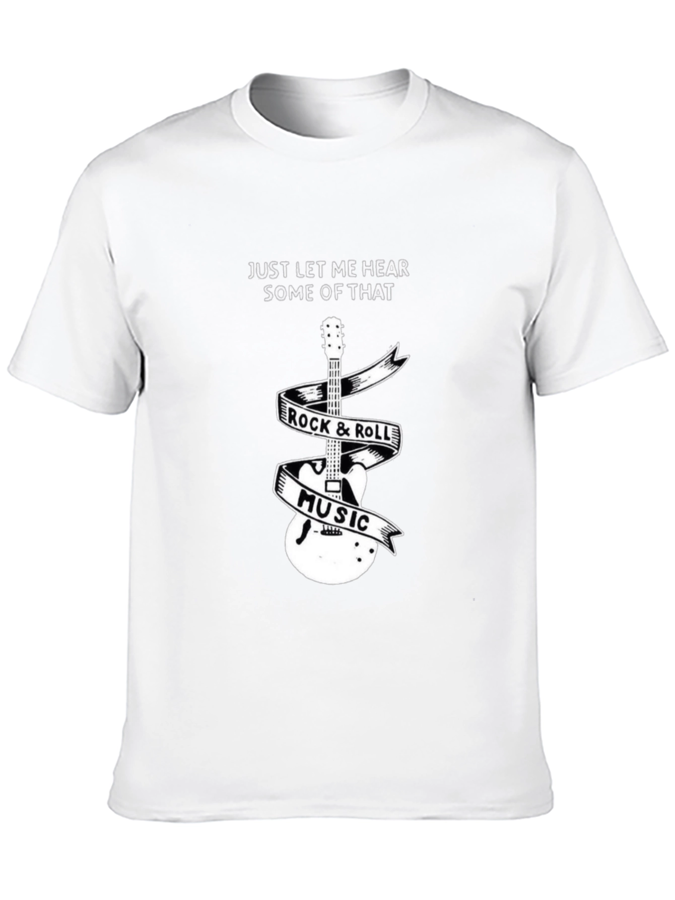 Rock & Roll Music Guitar Graphic Tee
