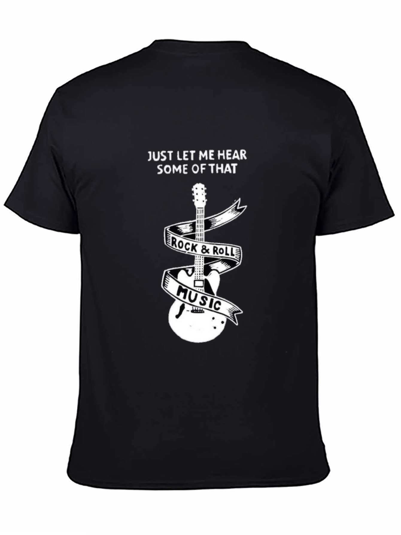 Rock & Roll Music Guitar Graphic Tee