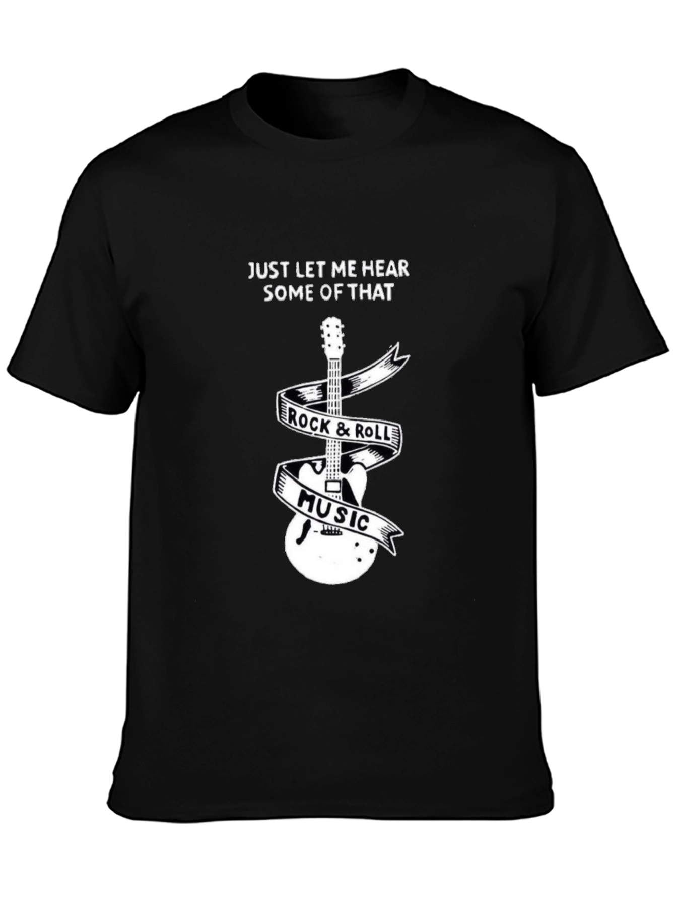 Rock & Roll Music Guitar Graphic Tee