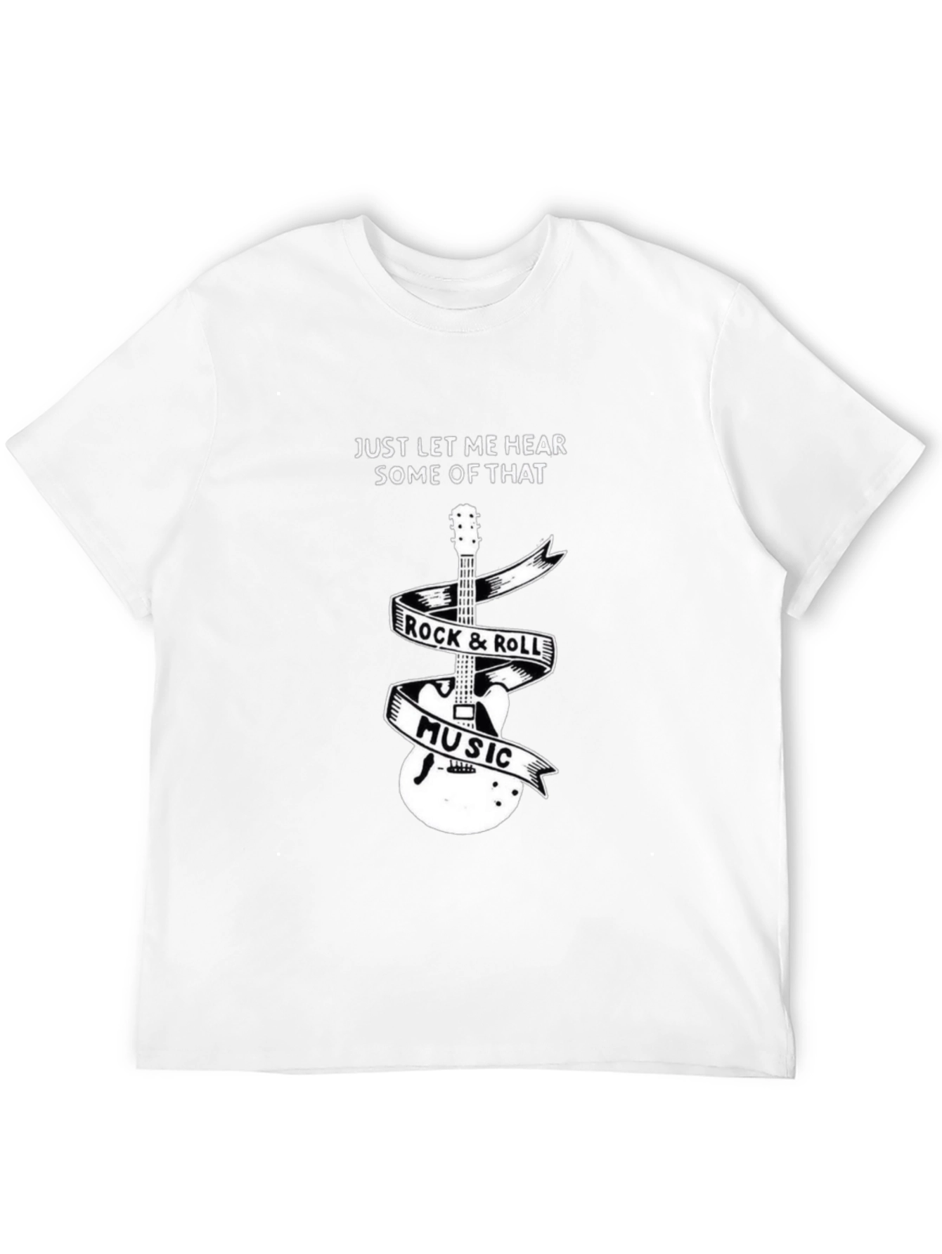 Rock & Roll Music Guitar Graphic Tee