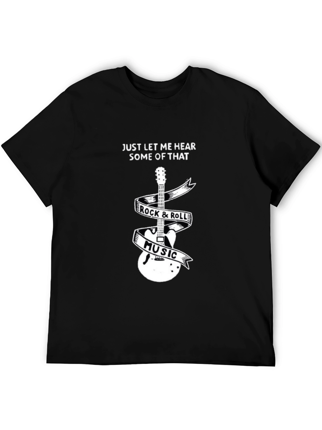 Rock & Roll Music Guitar Graphic Tee