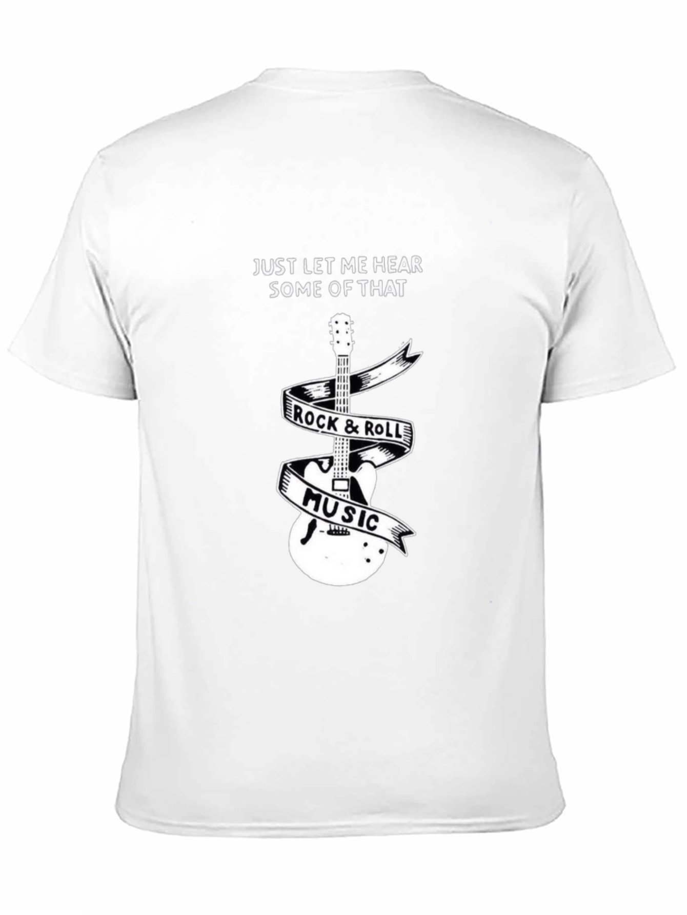 Rock & Roll Music Guitar Graphic Tee