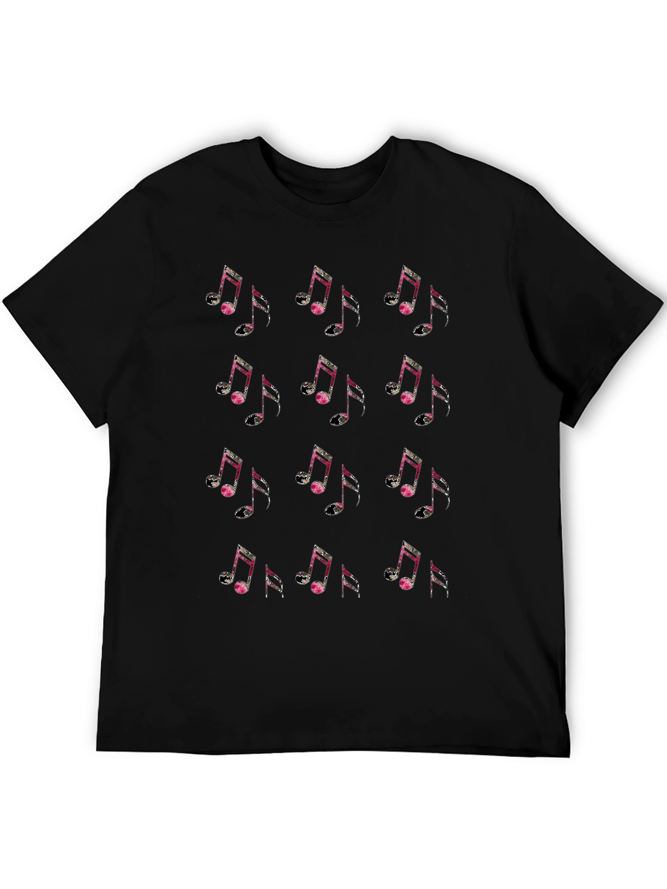 Musical Note Pattern T-Shirt