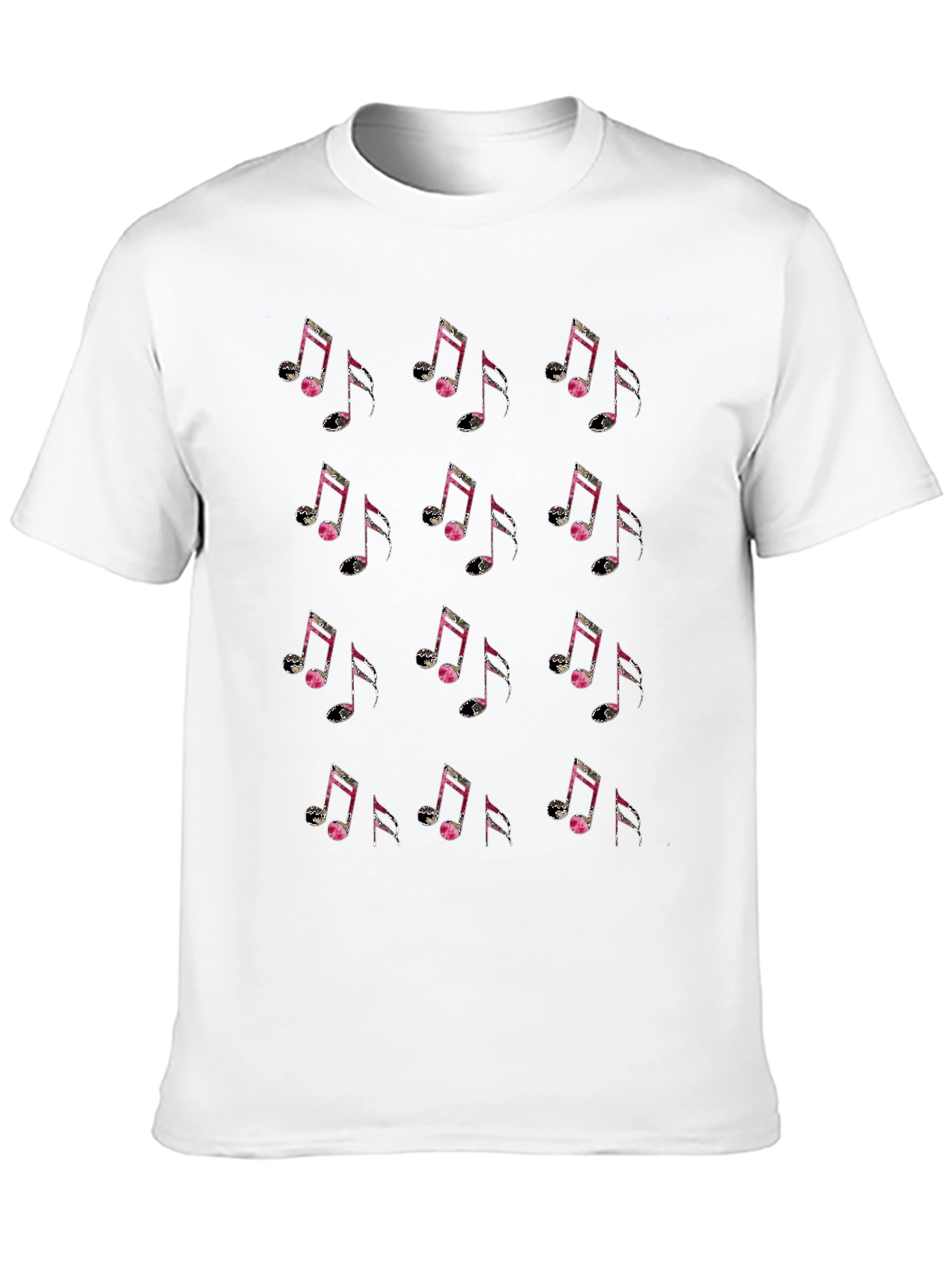 Musical Note Pattern T-Shirt