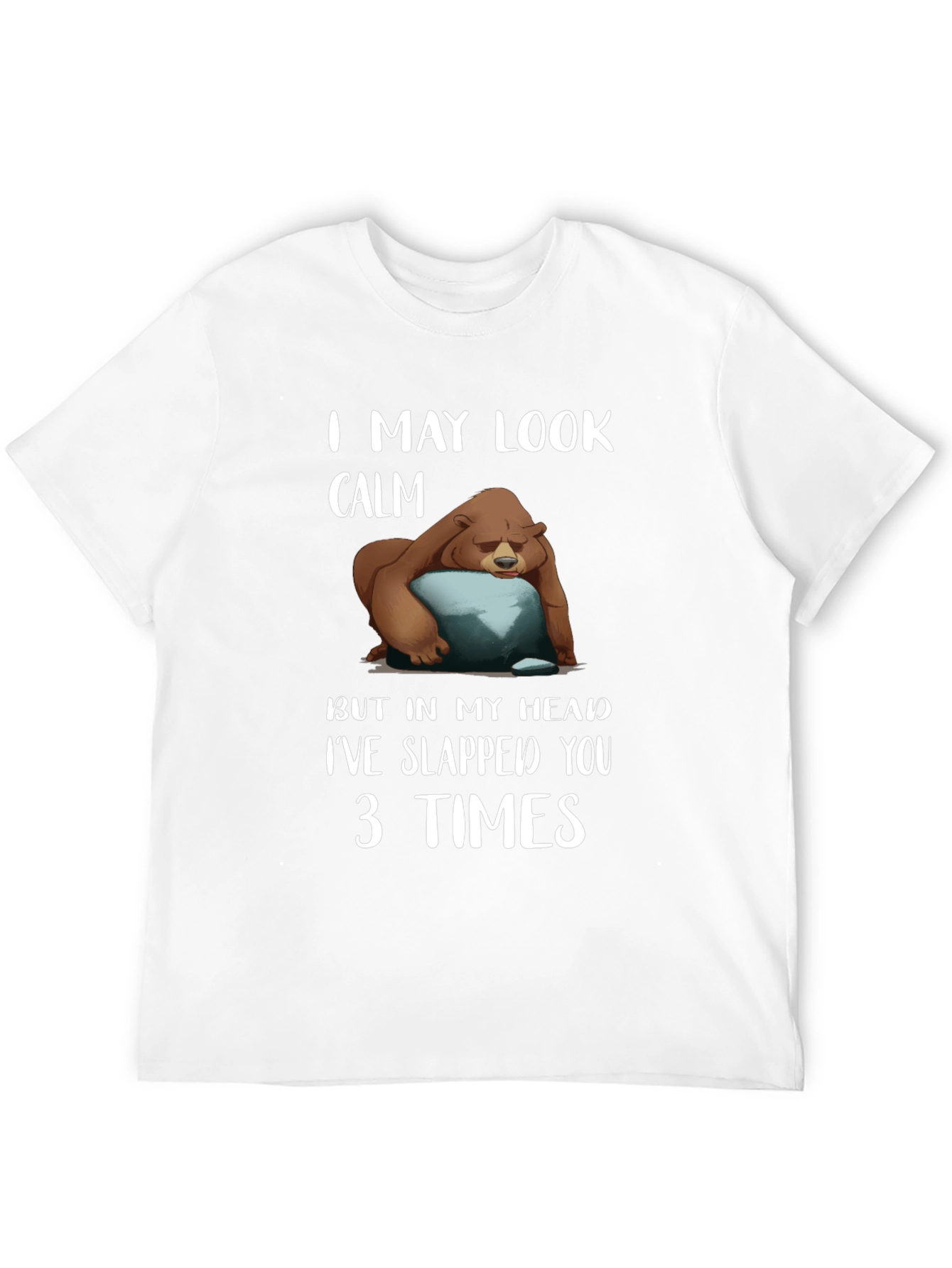 Calm Bear Slapped You 3 Times T-Shirt