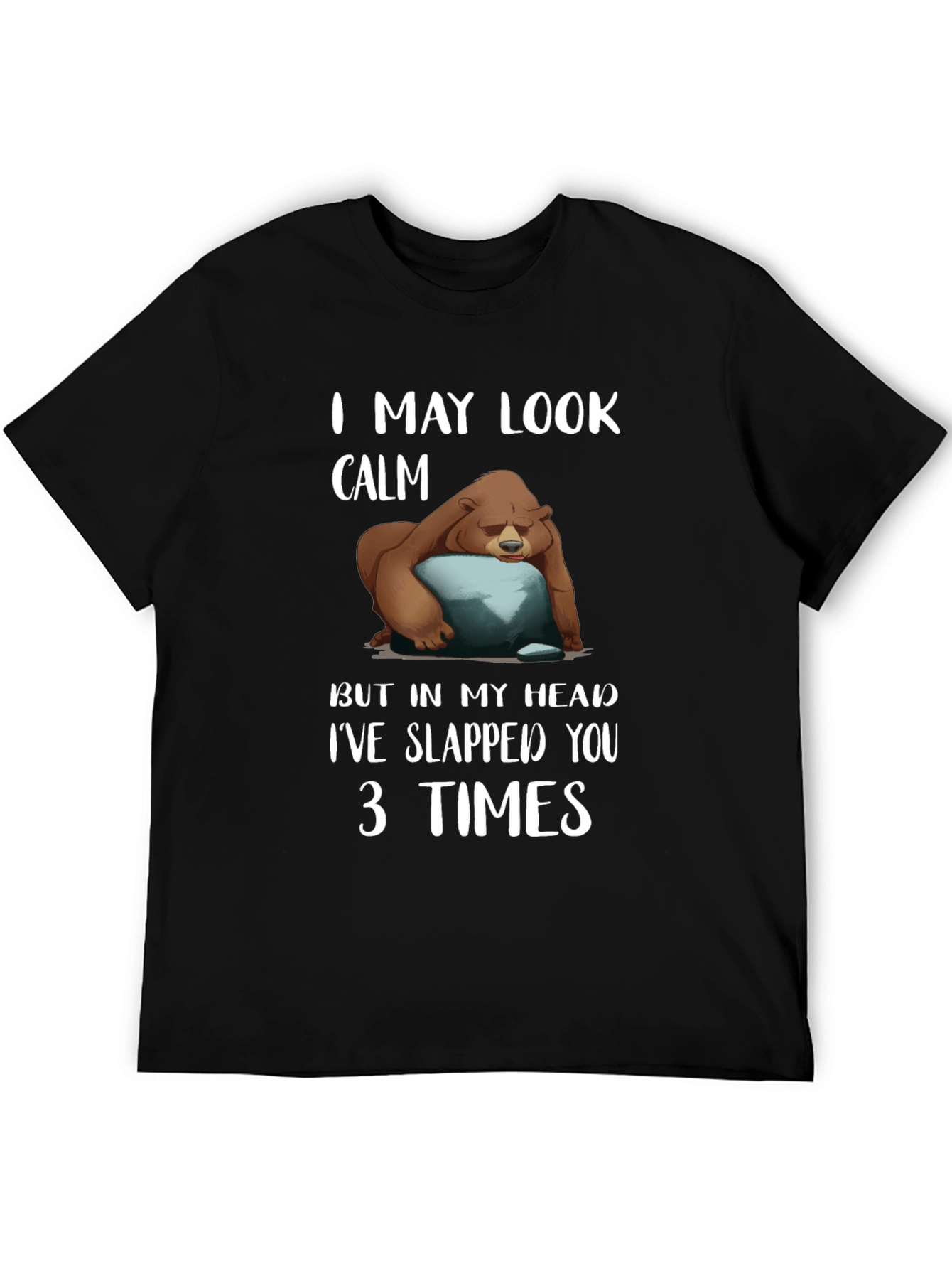 Calm Bear Slapped You 3 Times T-Shirt
