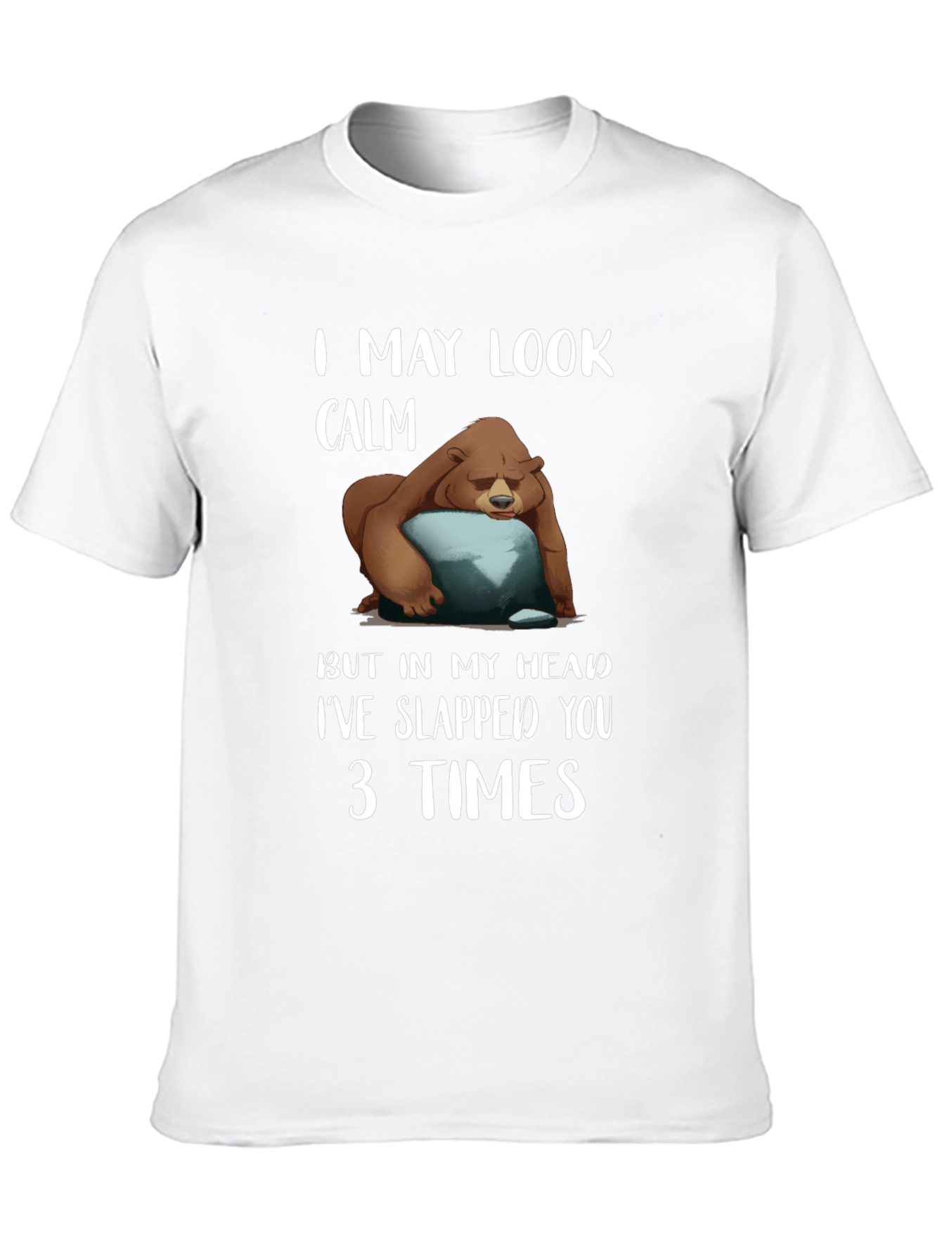 Calm Bear Slapped You 3 Times T-Shirt
