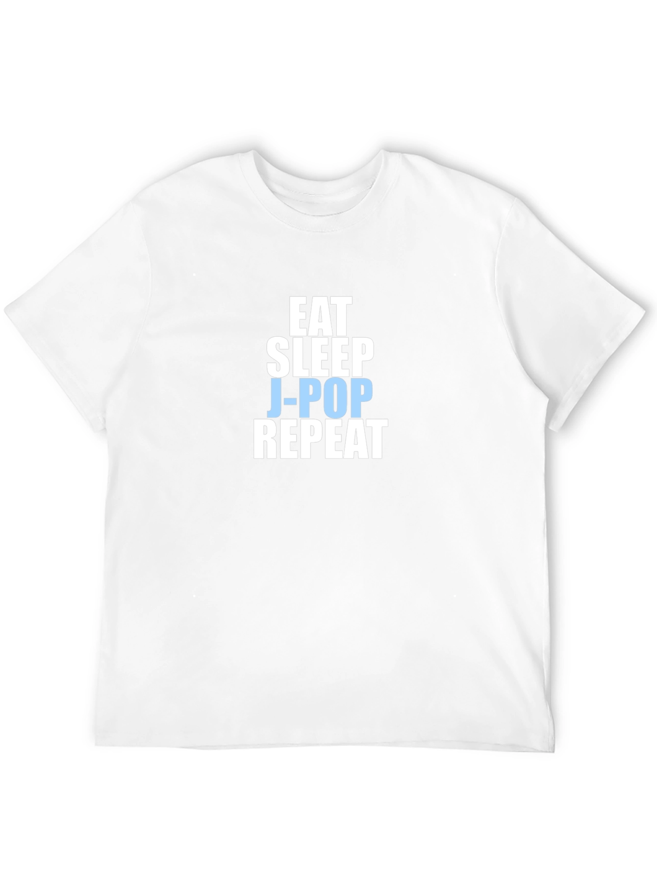 Eat Sleep J-Pop Repeat Black T-Shirt