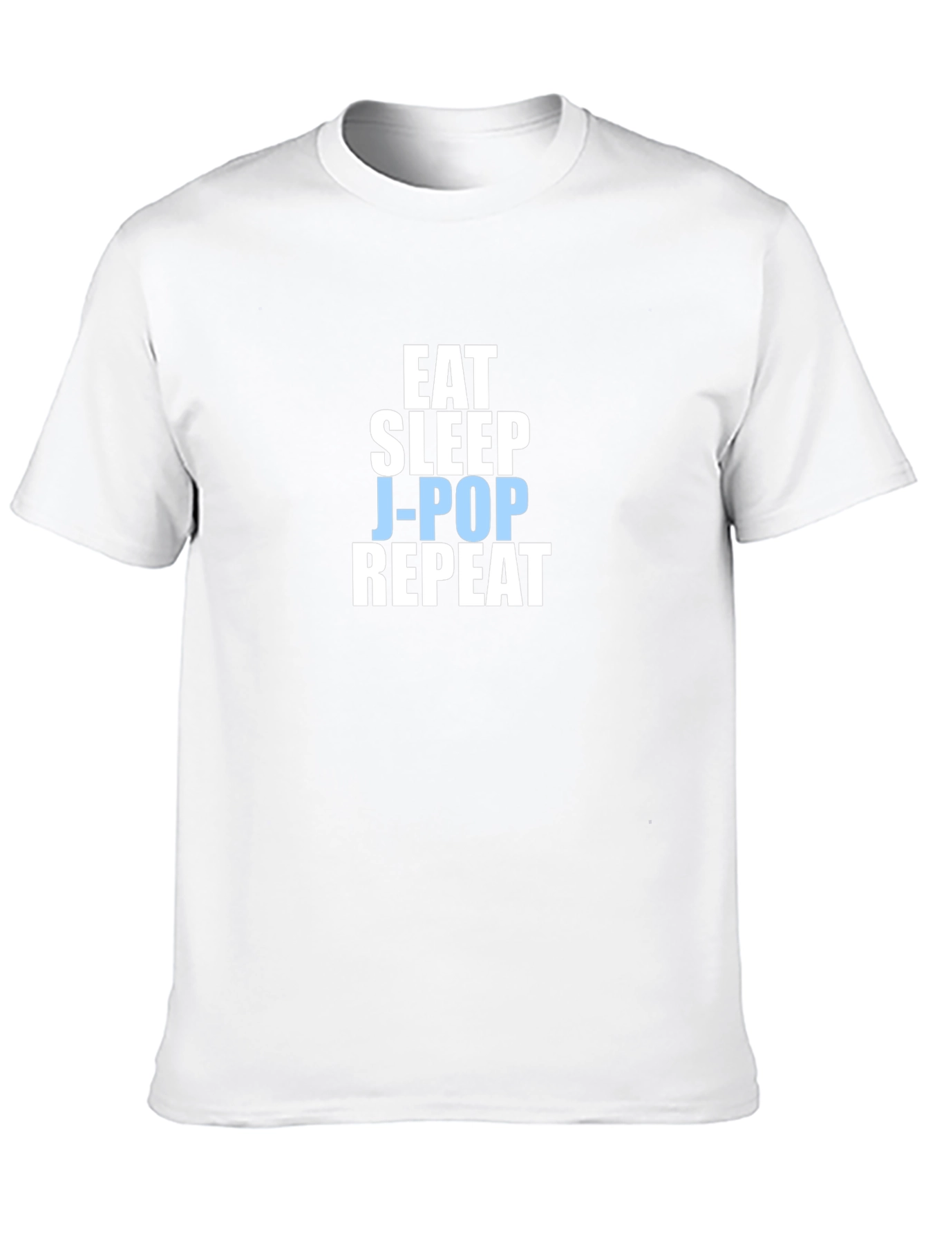 Eat Sleep J-Pop Repeat Black T-Shirt
