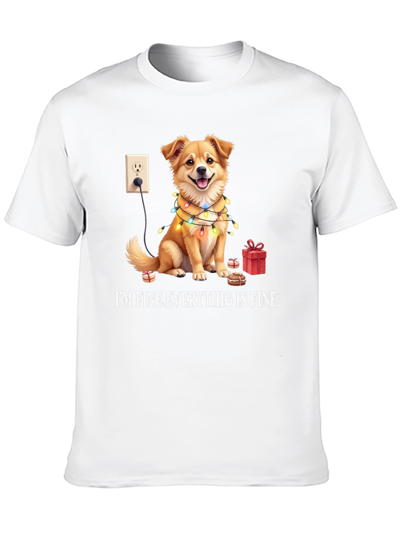 Im Fine Everything is Fine Dog T-Shirt
