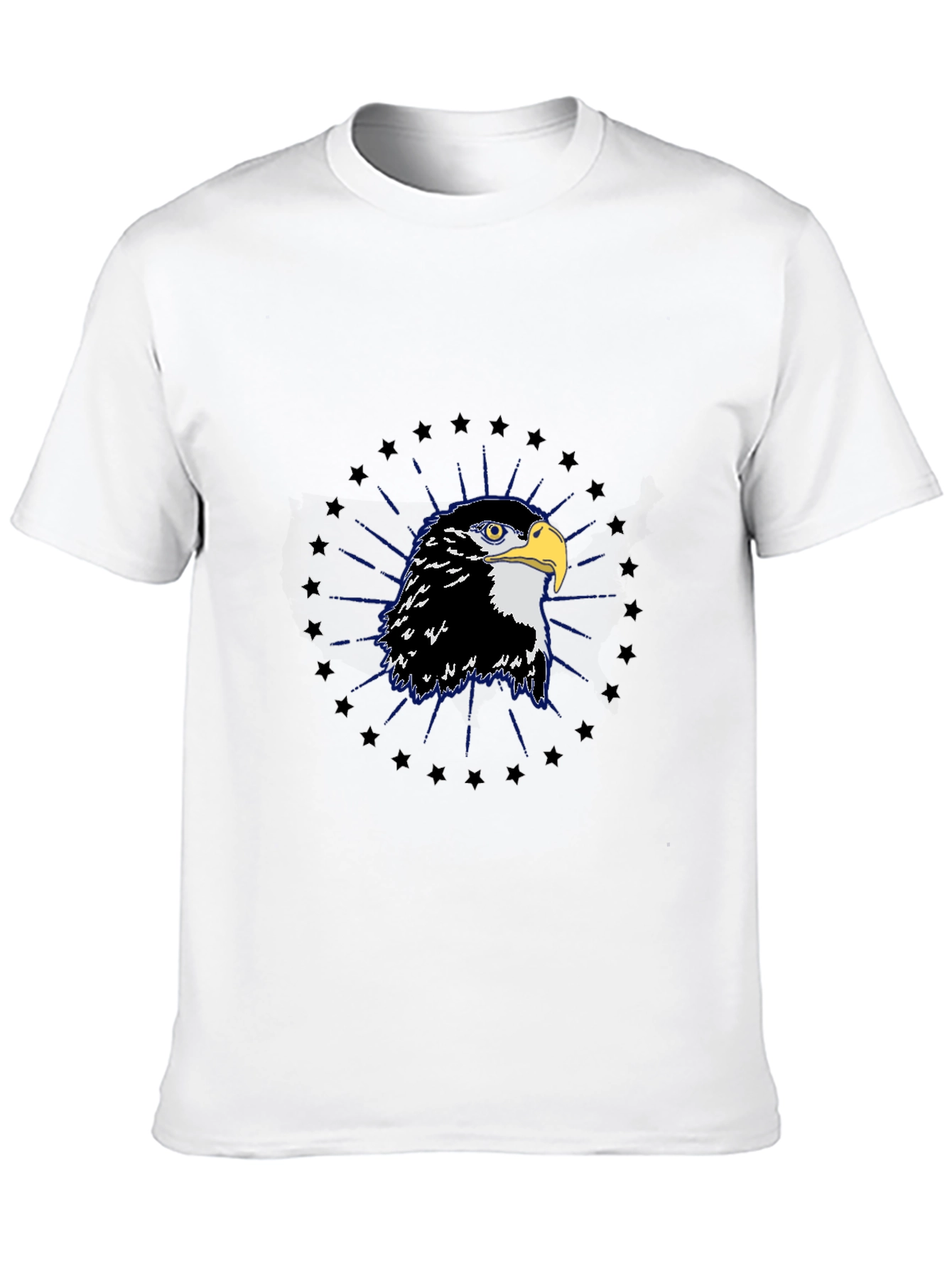 Eagle Graphic Tee - Black Cotton Blend