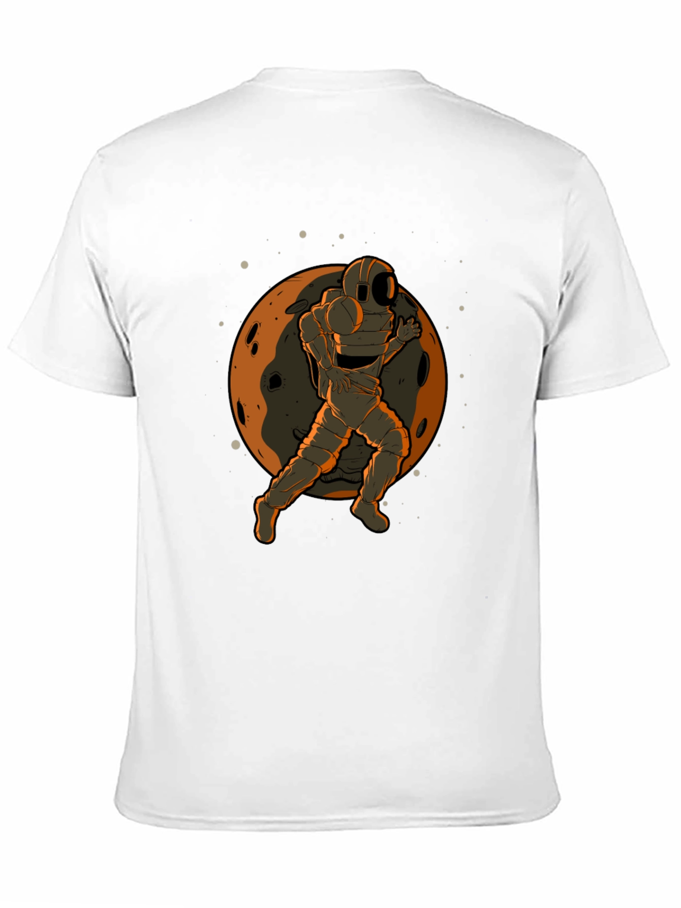 Astronaut Moon Graphic Black T-Shirt