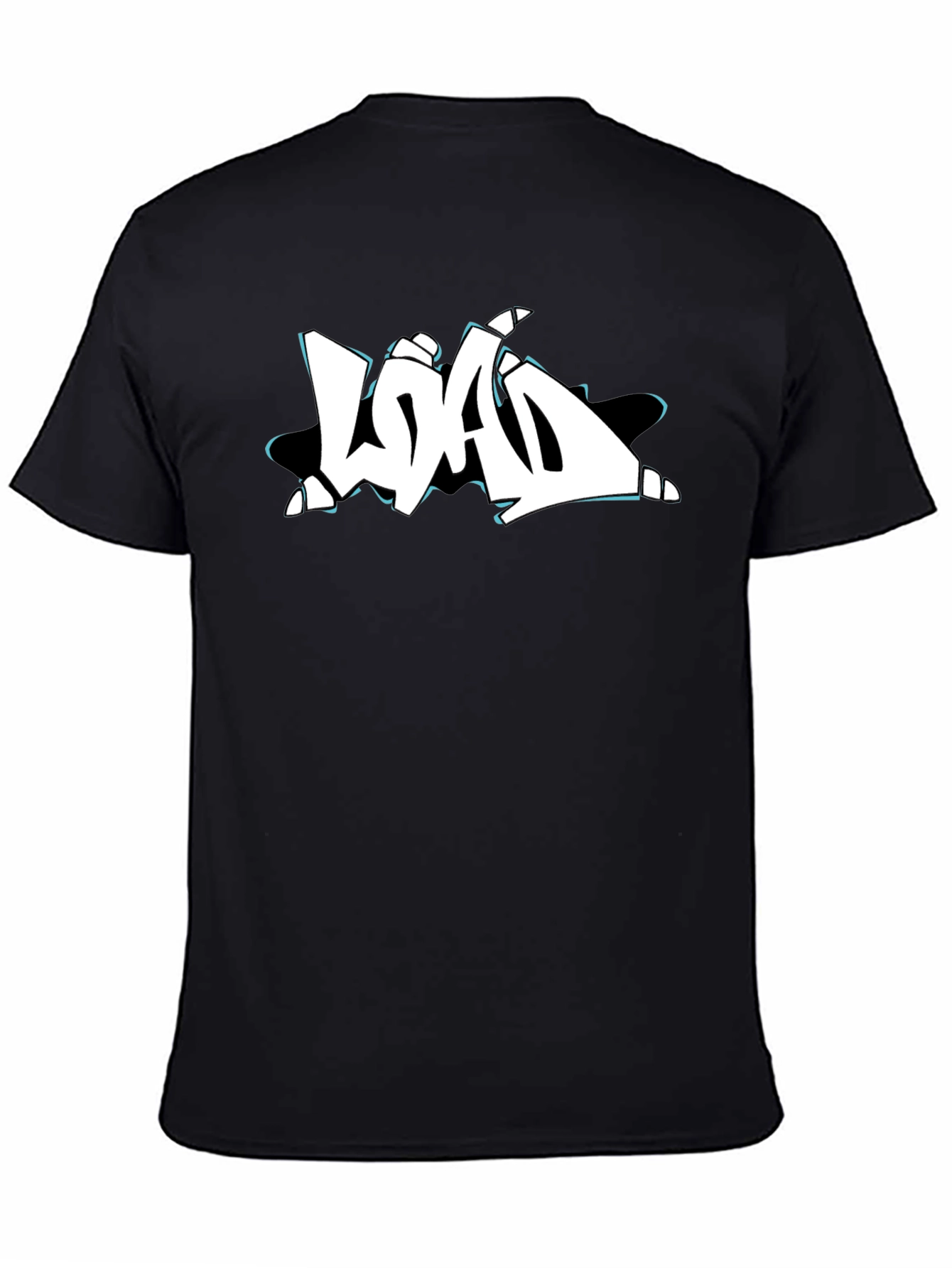 Streetwear Graffiti T-Shirt - Black Cotton Tee
