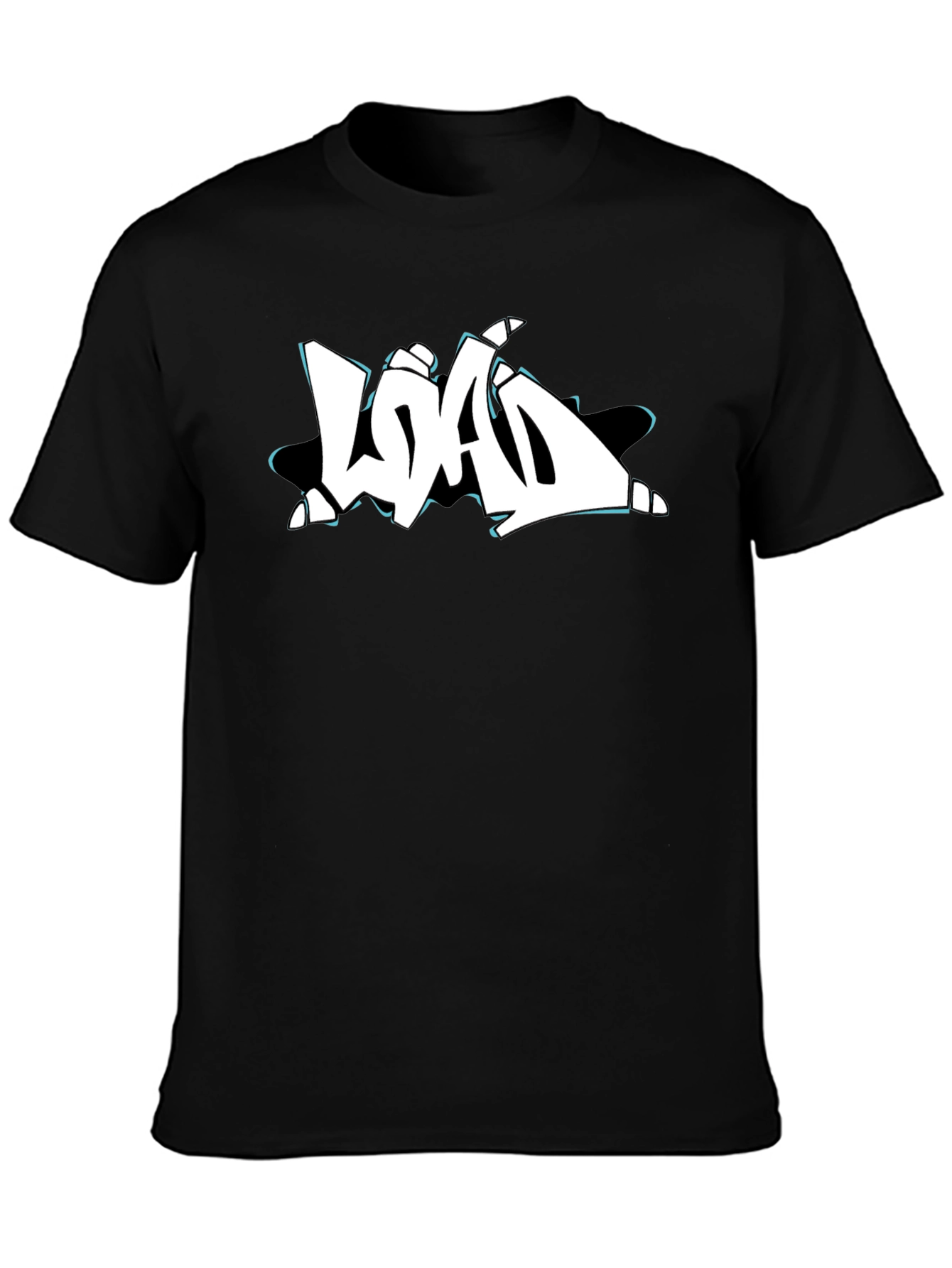 Streetwear Graffiti T-Shirt - Black Cotton Tee
