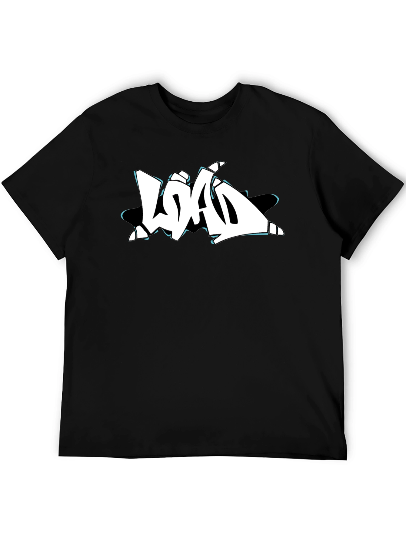 Streetwear Graffiti T-Shirt - Black Cotton Tee