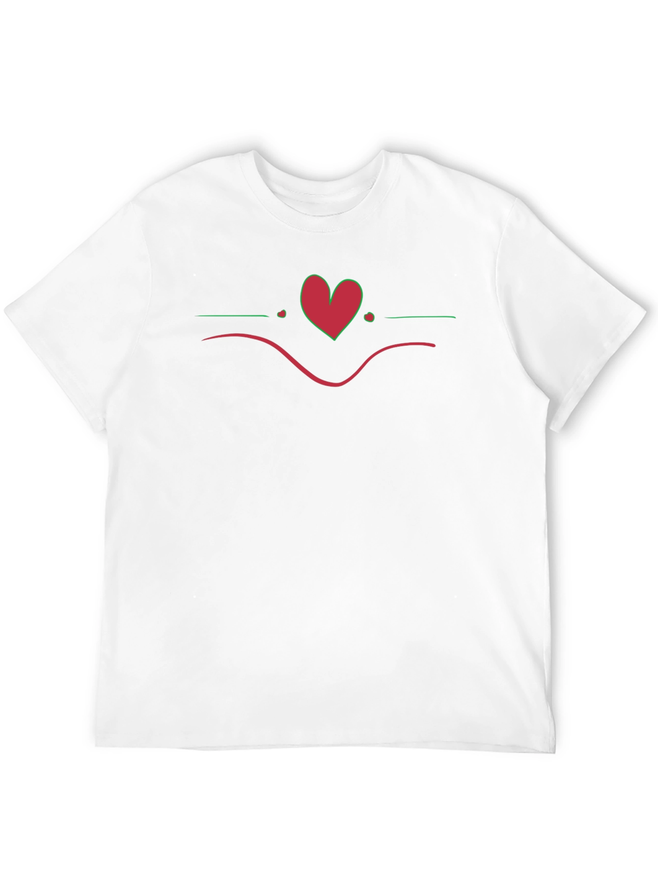 Heart Graphic Black T-Shirt - Casual Style
