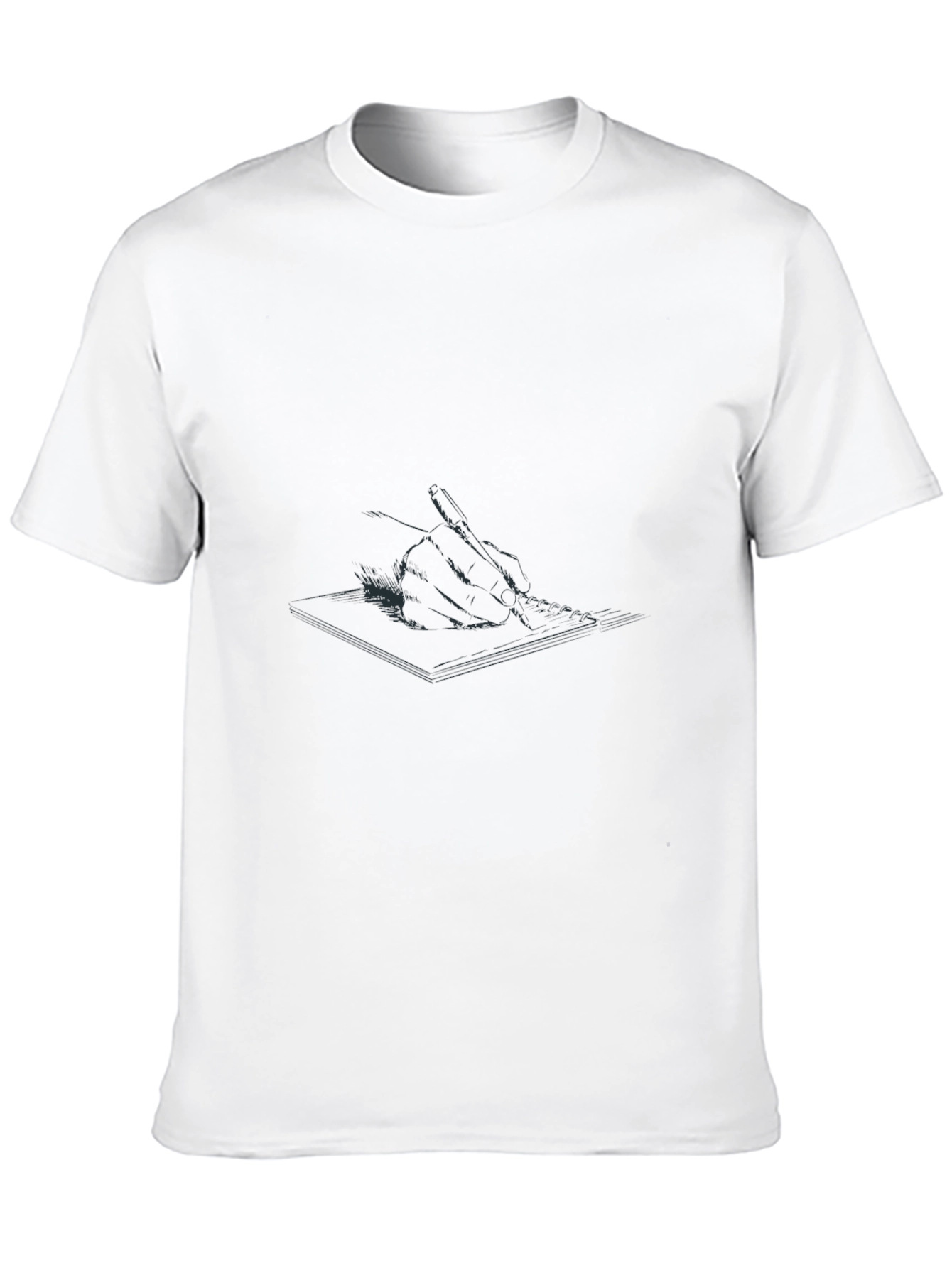 Mens Black Graphic Print Tee