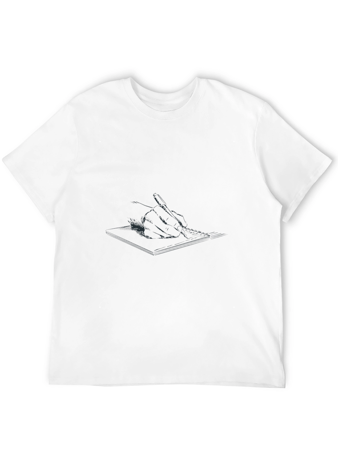 Mens Black Graphic Print Tee
