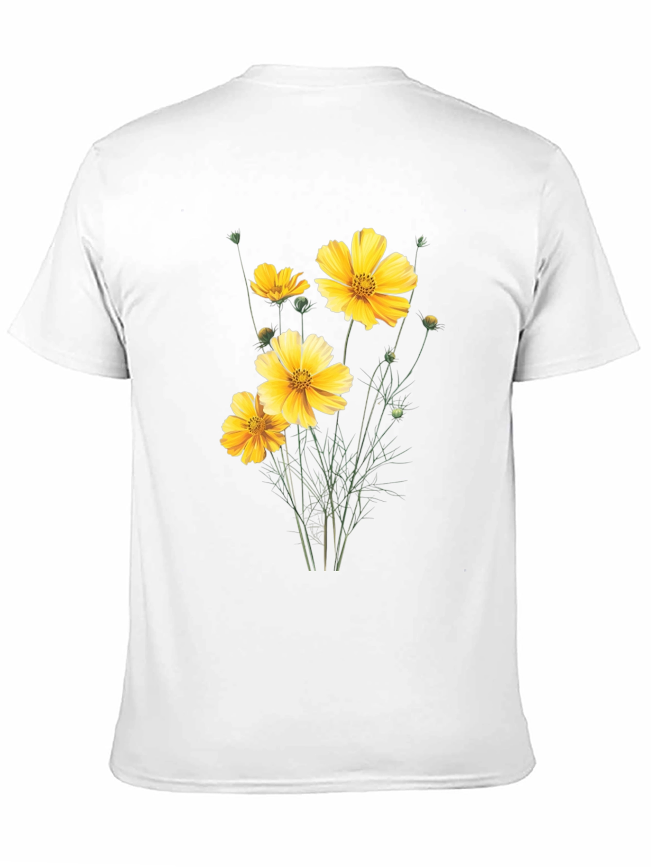 Floral Print Black T-Shirt