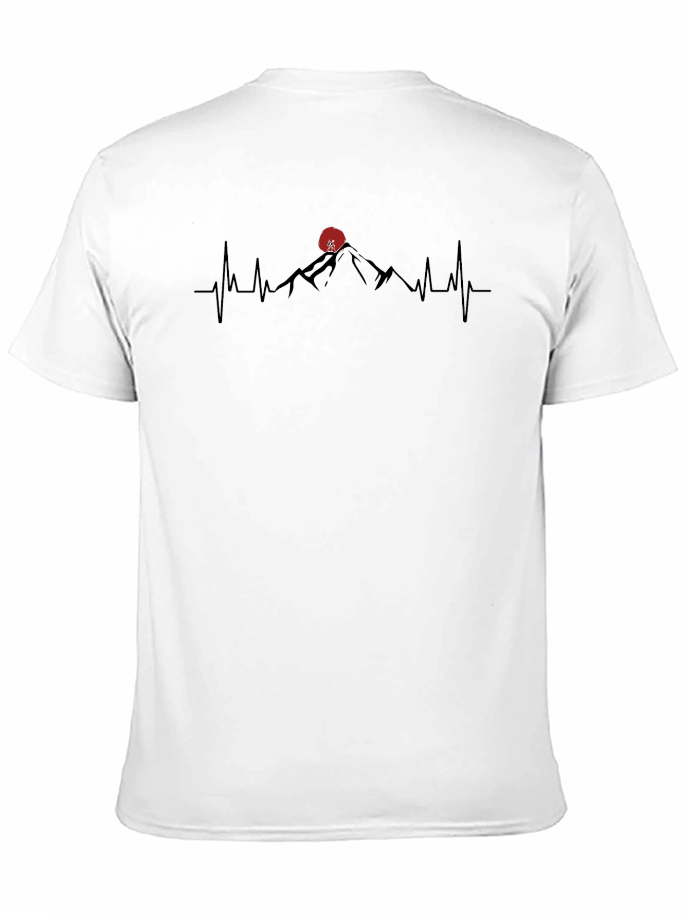 Mountain Heartbeat T-Shirt - Black Graphic Tee