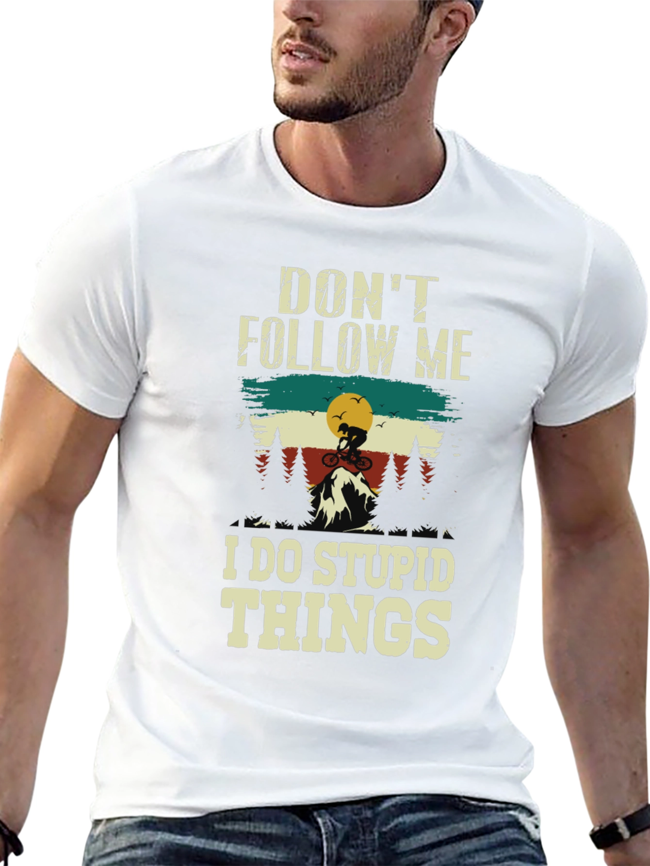 Dont Follow Me Mountain Biking T-Shirt
