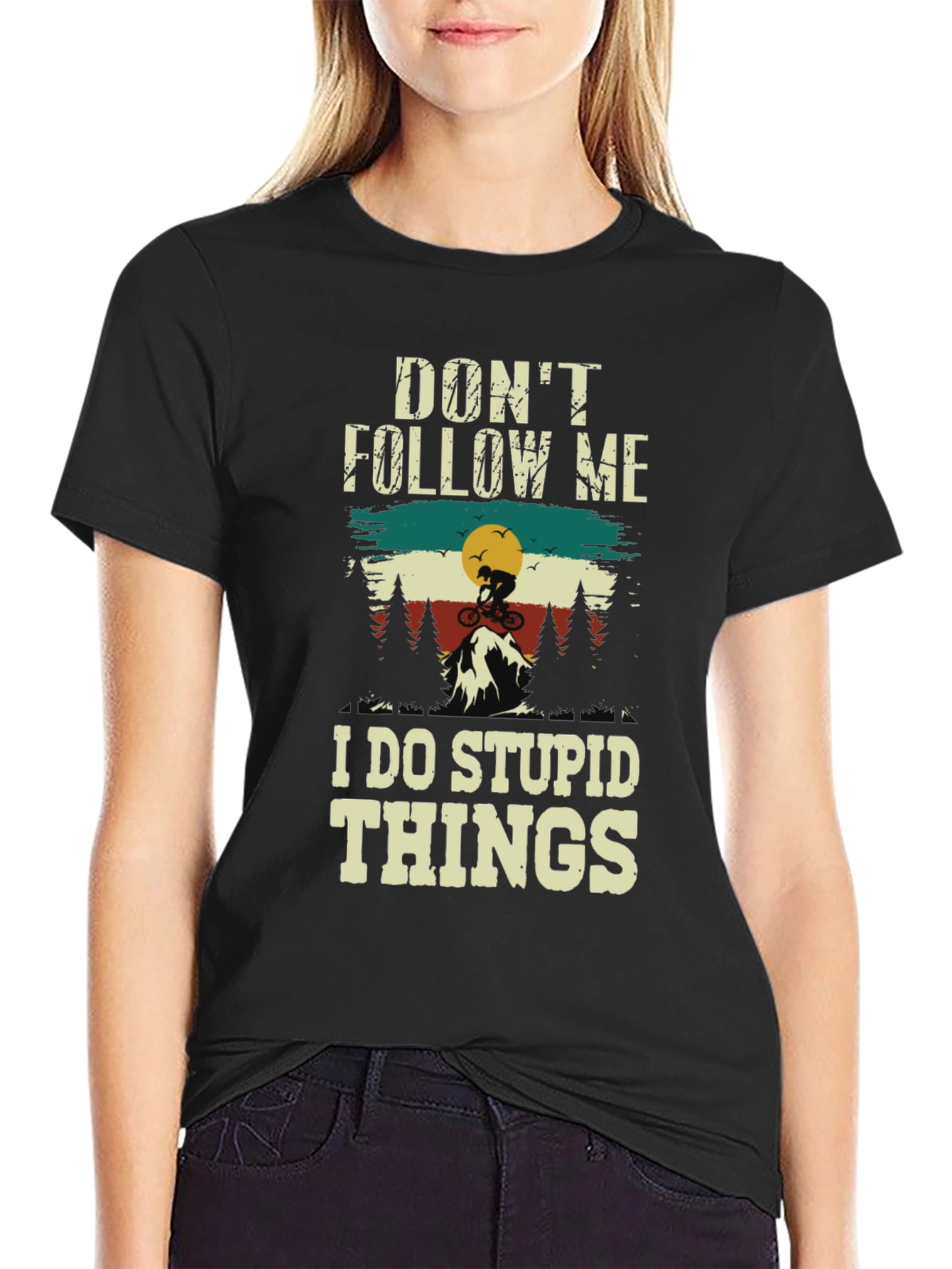 Dont Follow Me Mountain Biking T-Shirt
