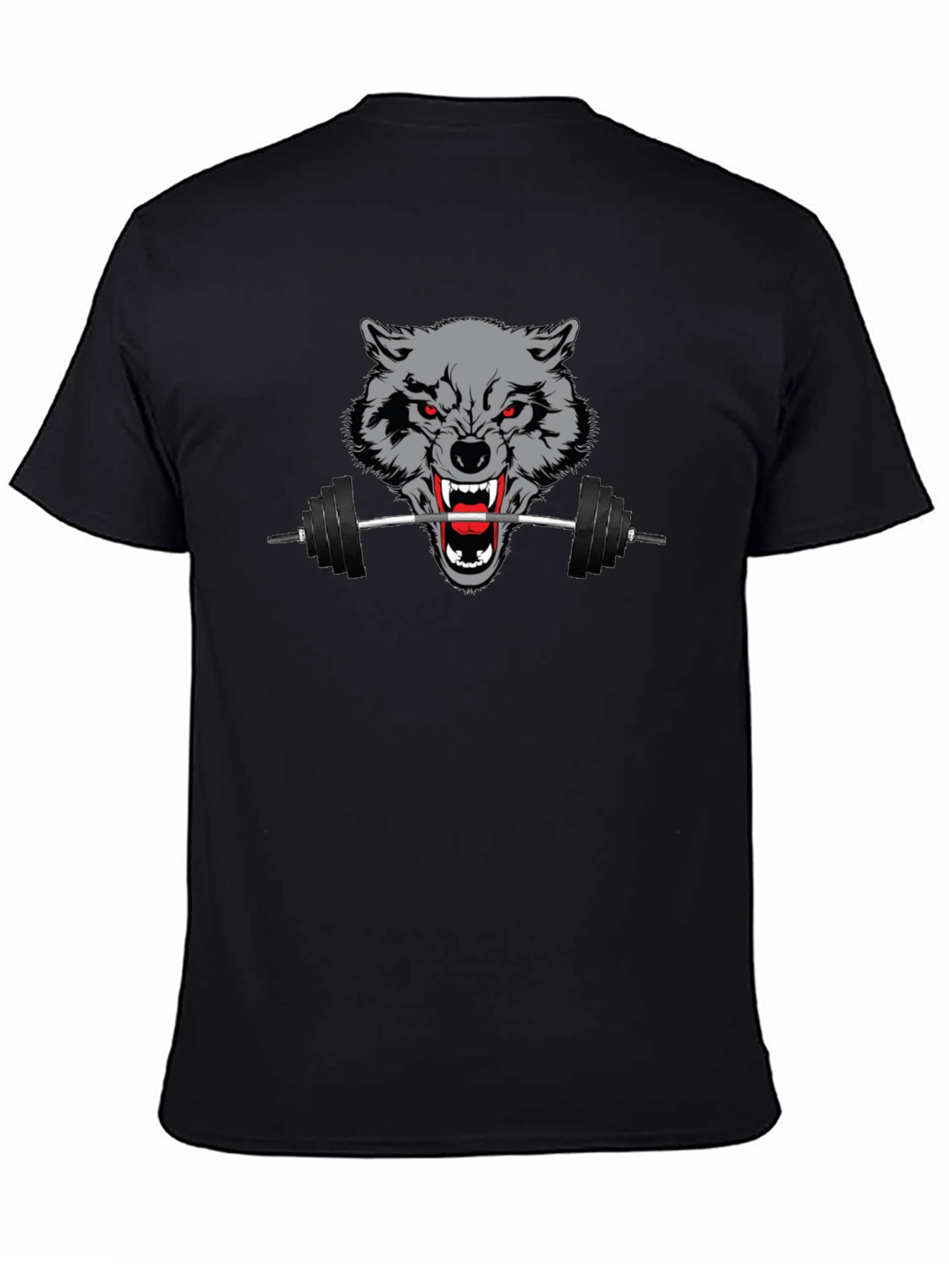 Wolf Gym T-Shirt - Black Fitness Apparel