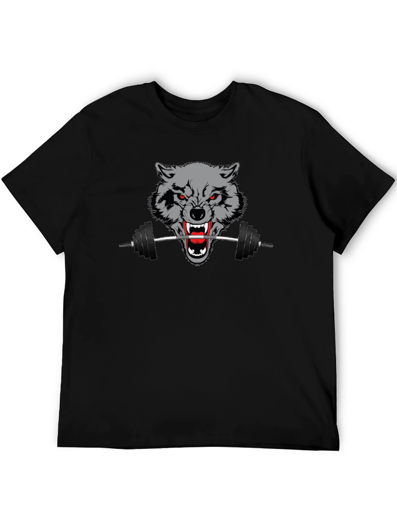 Wolf Gym T-Shirt - Black Fitness Apparel