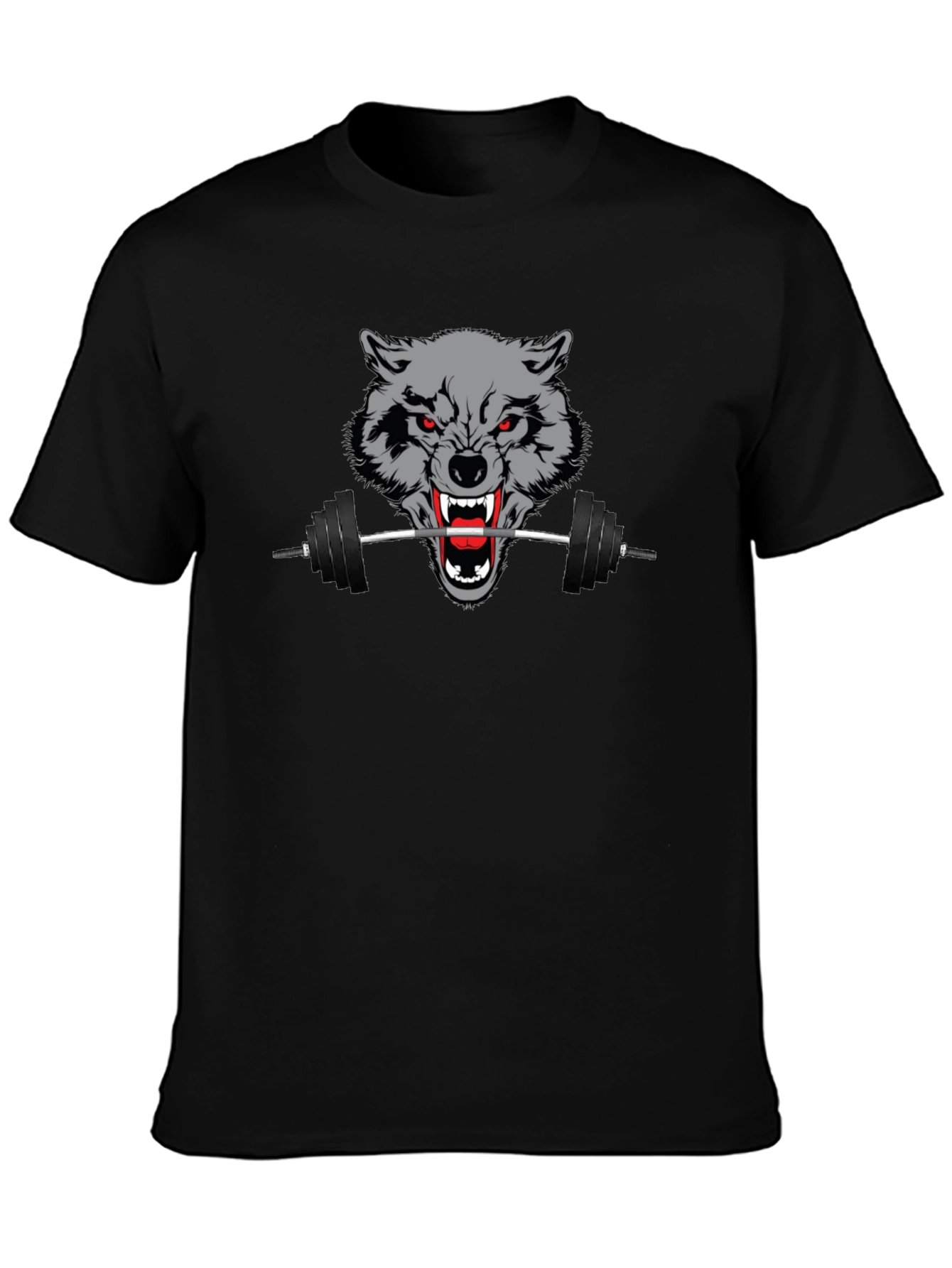 Wolf Gym T-Shirt - Black Fitness Apparel