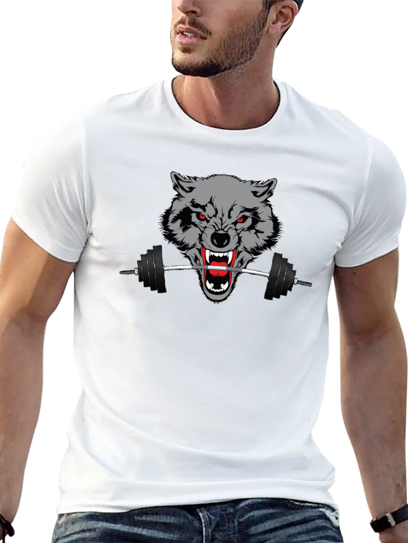 Wolf Gym T-Shirt - Black Fitness Apparel