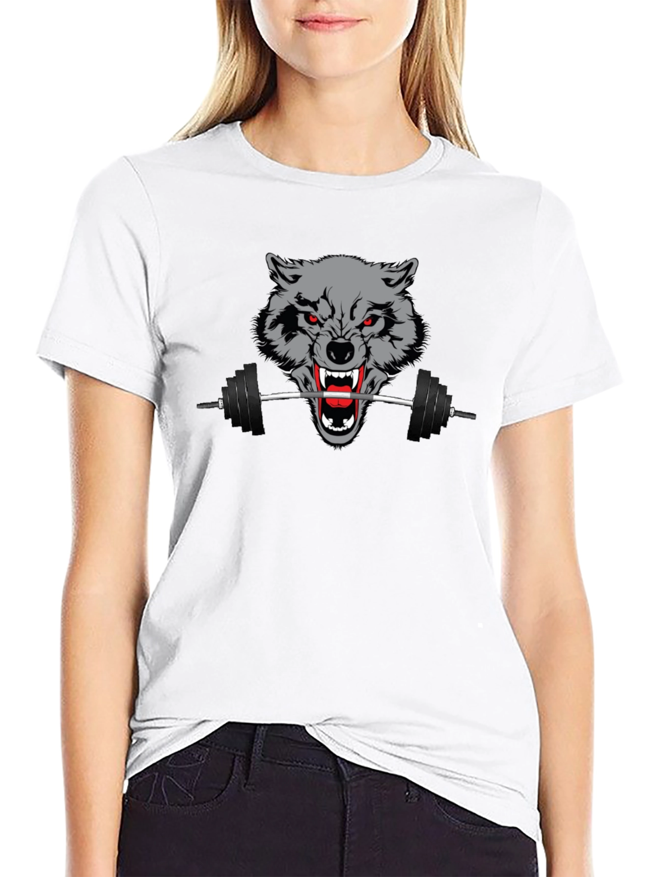 Wolf Gym T-Shirt - Black Fitness Apparel