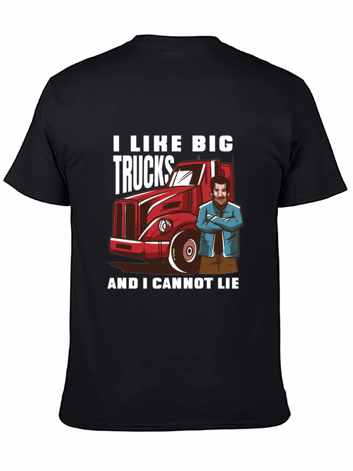 I Like Big Trucks Black Graphic Tee