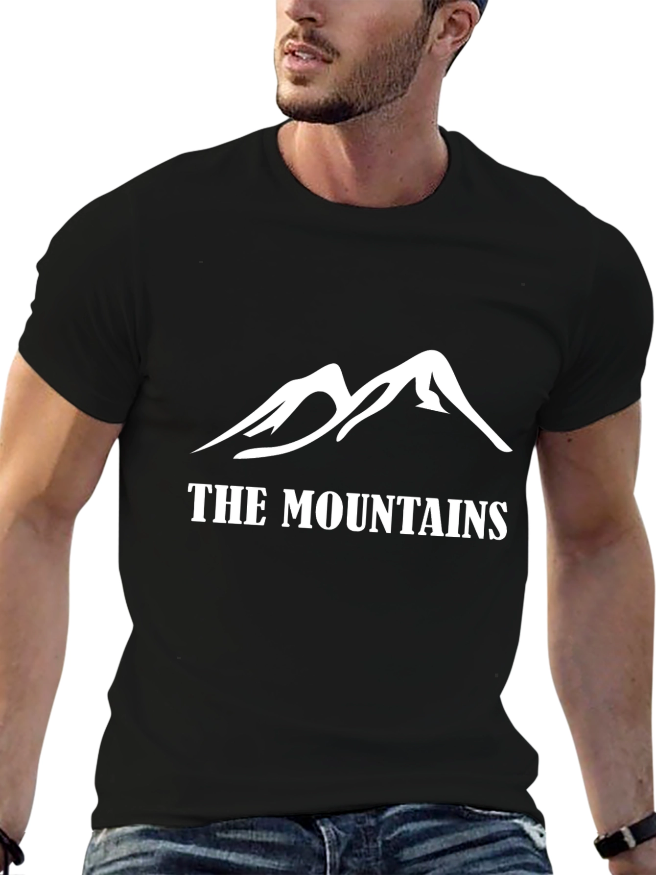 The Mountains Graphic T-Shirt - Black