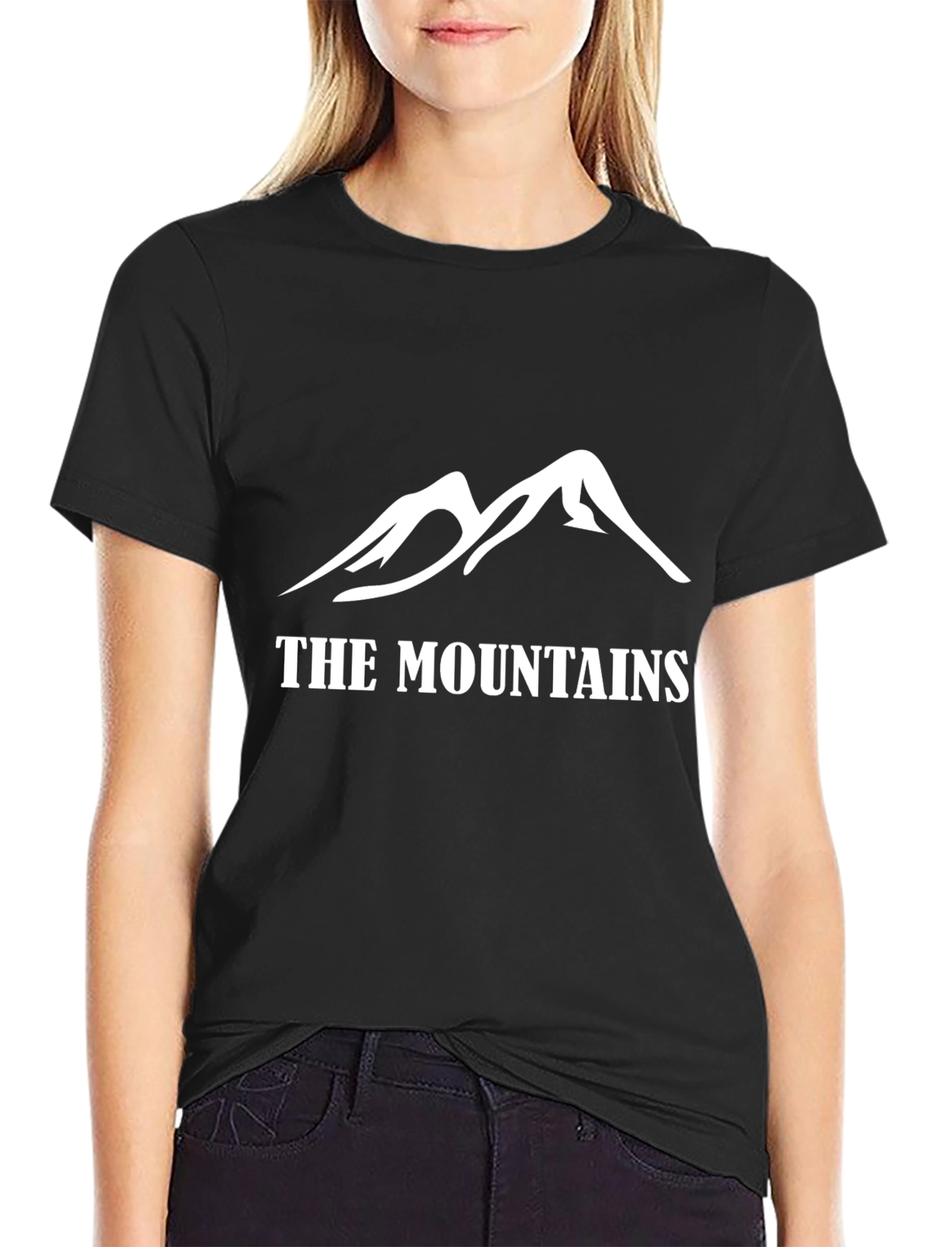 The Mountains Graphic T-Shirt - Black