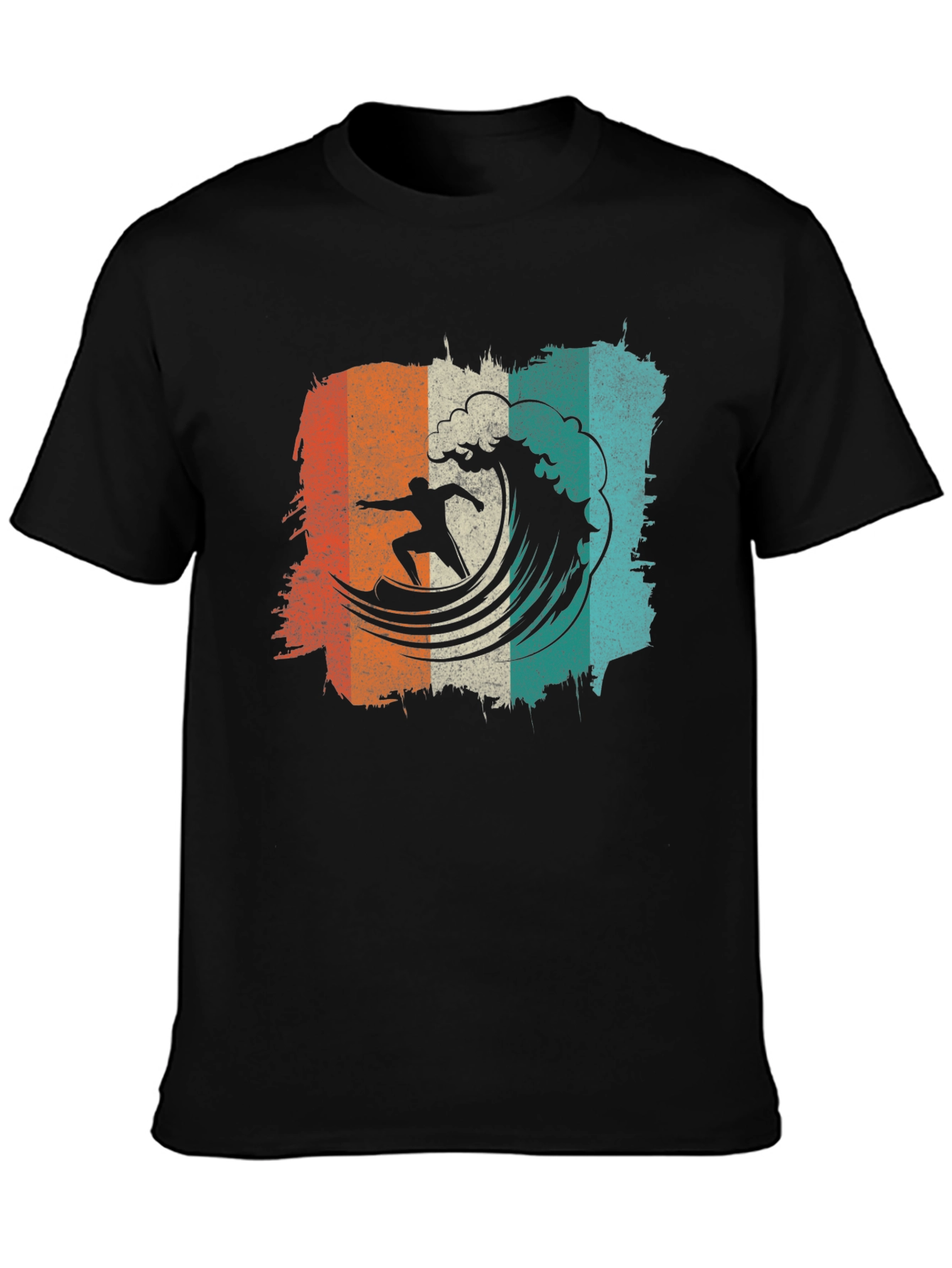 Retro Surfer Wave Graphic Tee