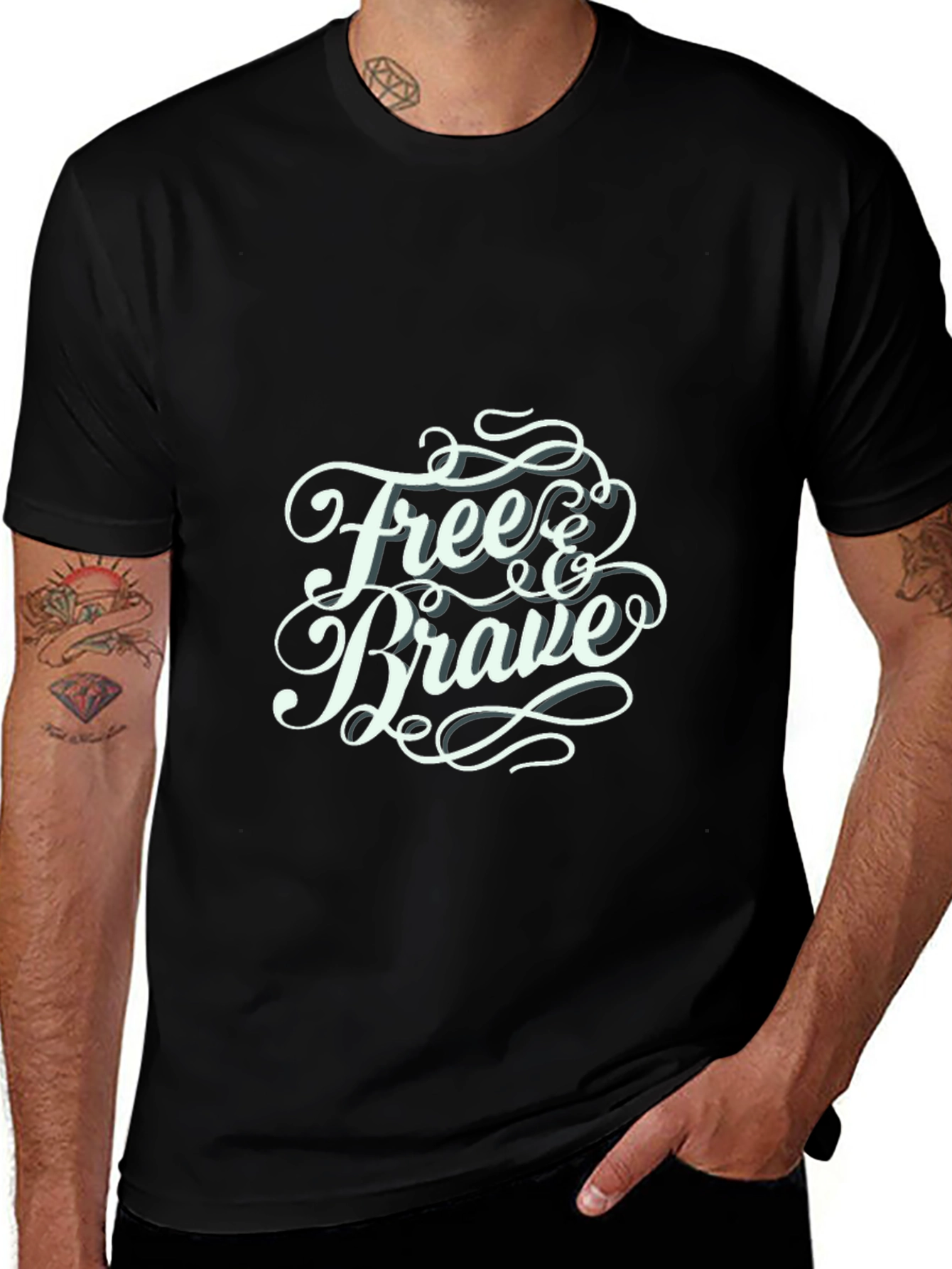 Free & Brave Graphic T-Shirt