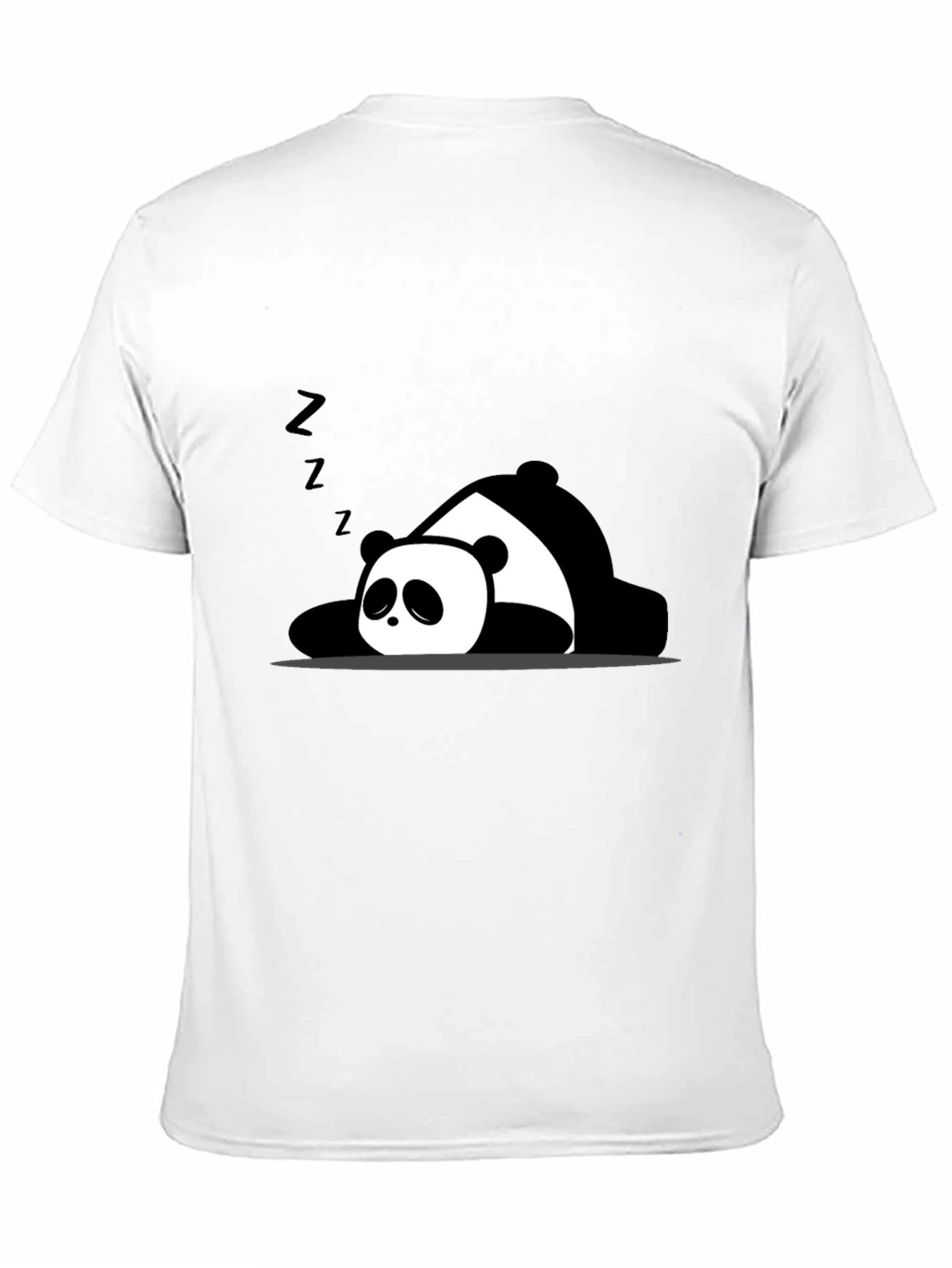 Lazy Panda Graphic T-Shirt - Black Cotton Tee