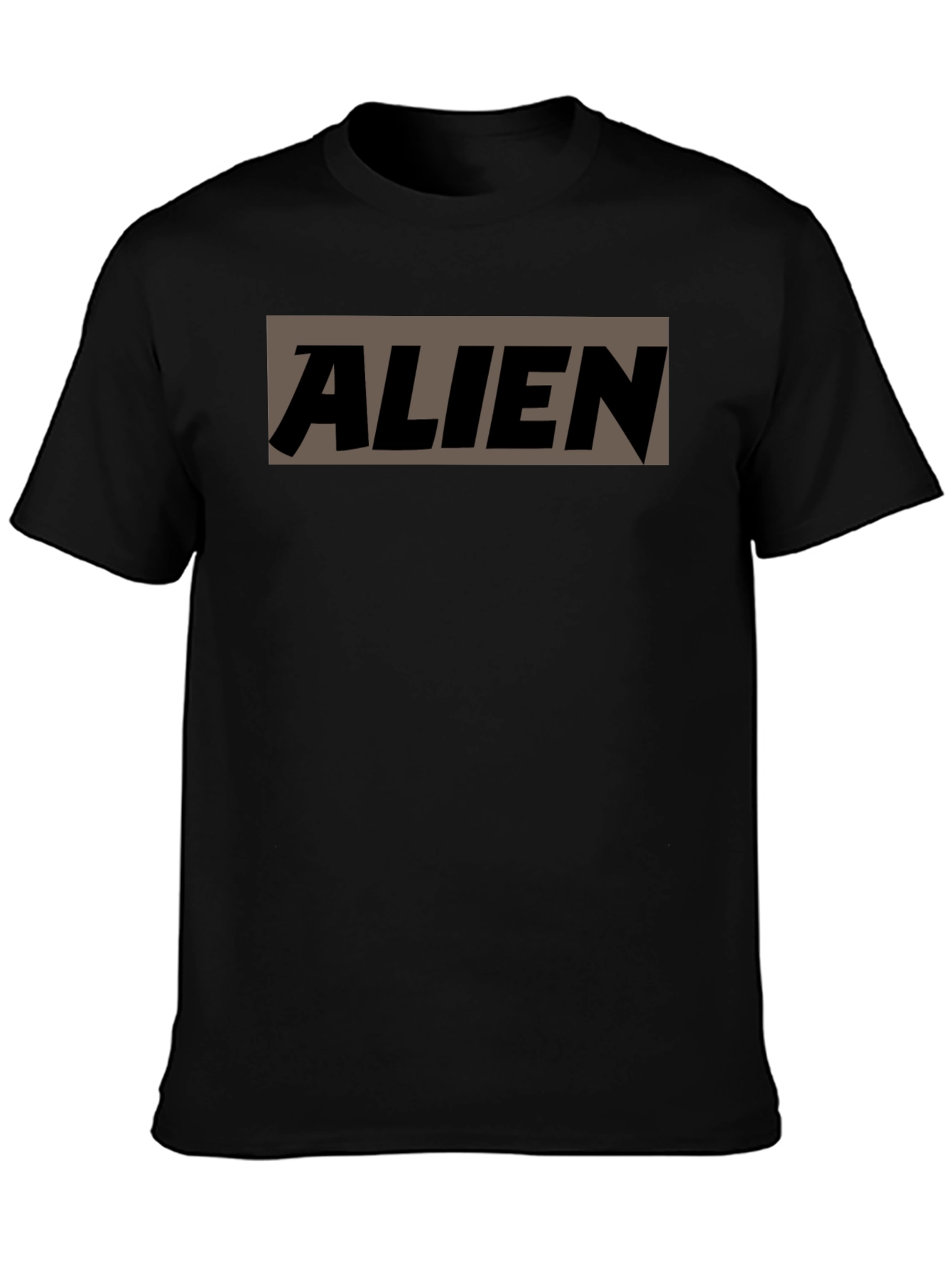ALIEN Graphic Print Mens Black T-Shirt
